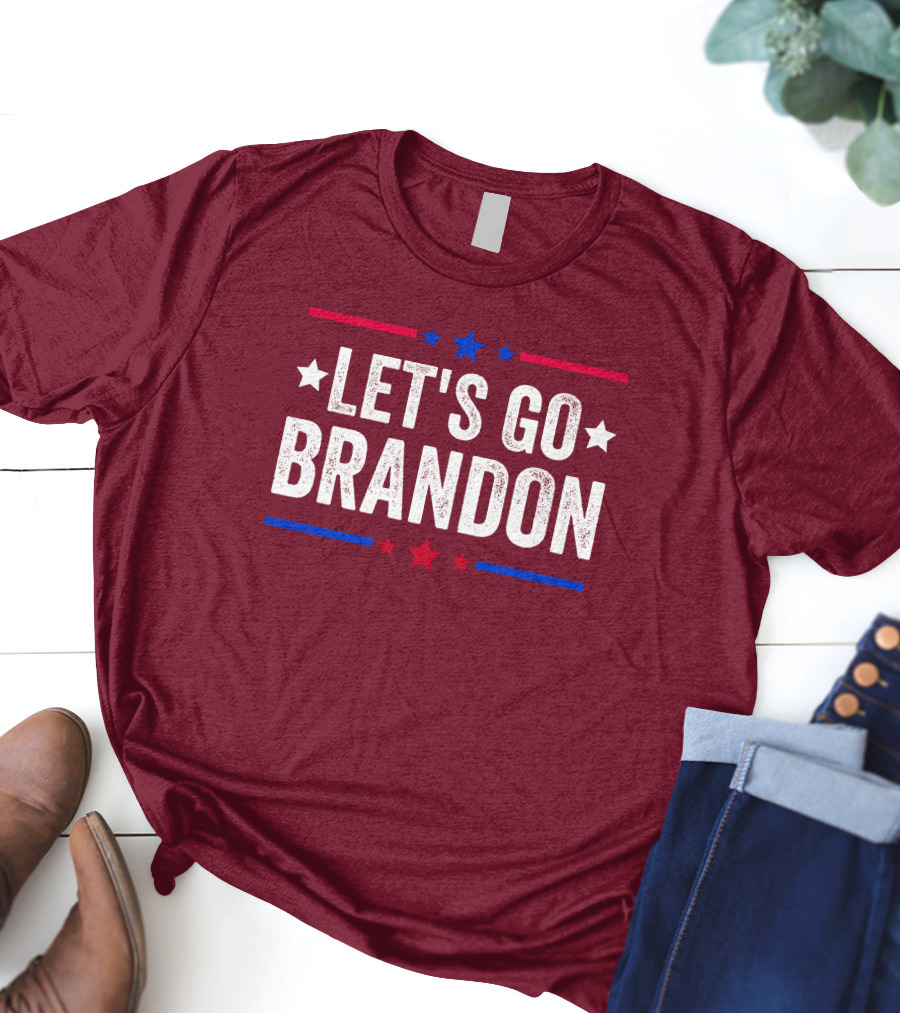 Manny Machado Let's Go Brandon Stars Stripes Red Blue White T-Shirt