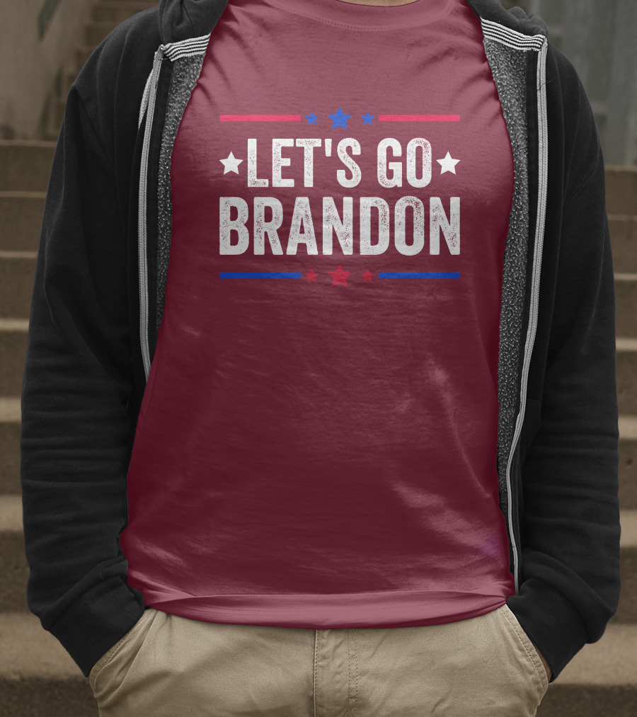 Manny Machado Let's Go Brandon Stars Stripes Red Blue White T-Shirt