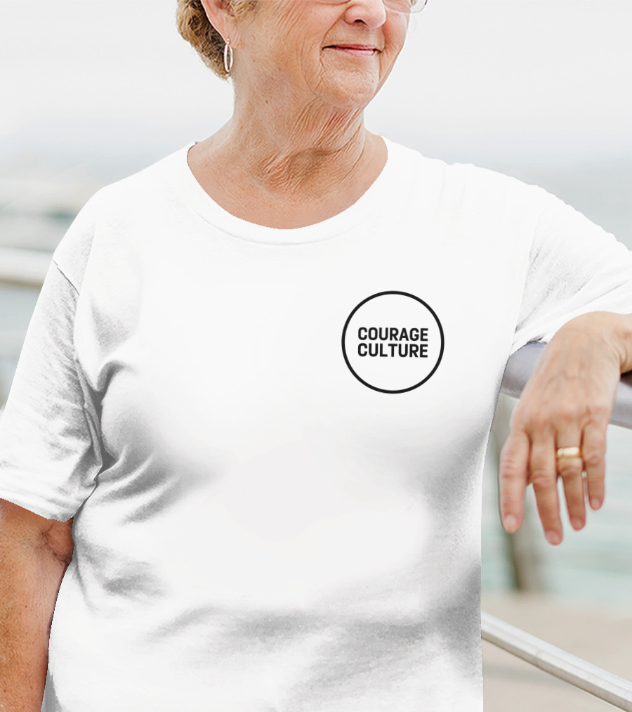 Courage Culture Bold Minimalist Circle T-Shirt