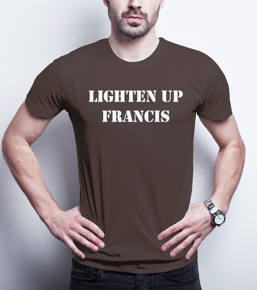 Lighten Up Francis Stripes Character T-Shirt