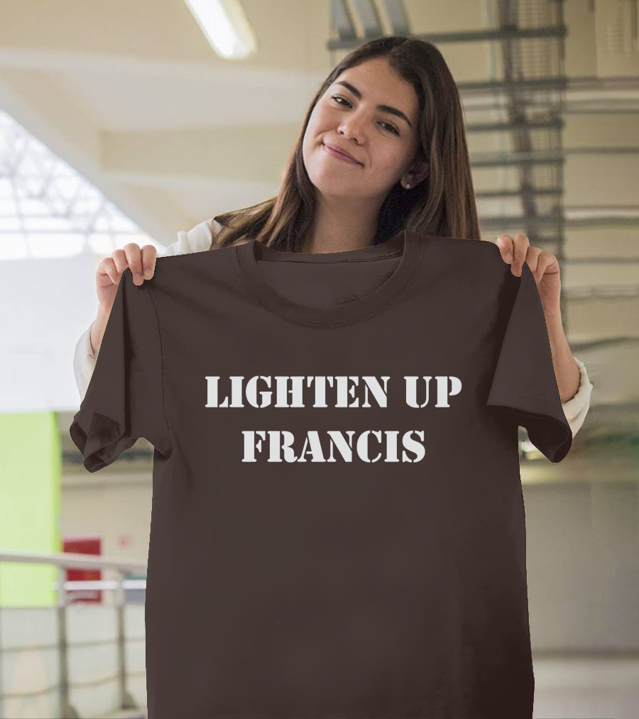 Lighten Up Francis Stripes Character T-Shirt