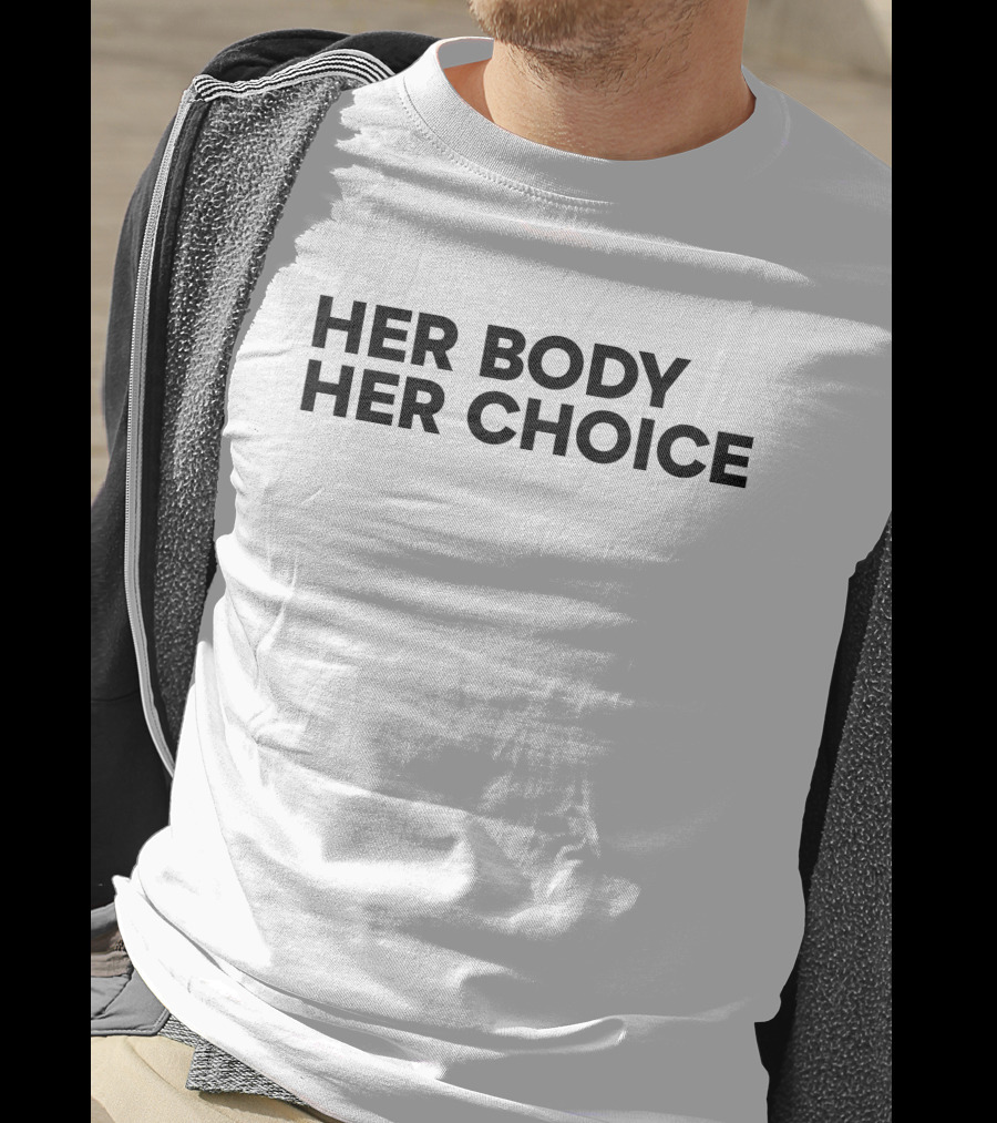 Pink Ollero Her Body Her Choice T-Shirt