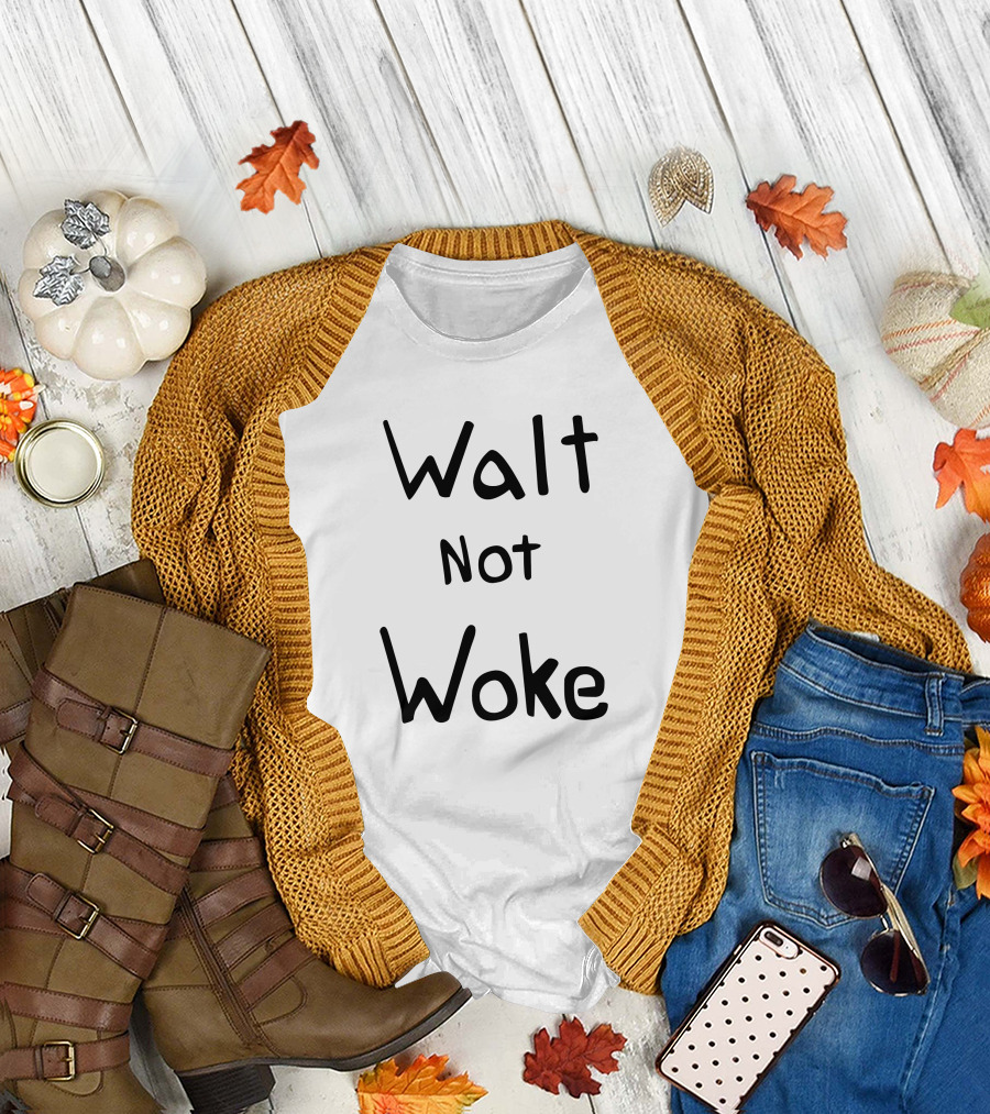 Dan Geffers Wearing Walt Not Woke At Disney T-Shirt