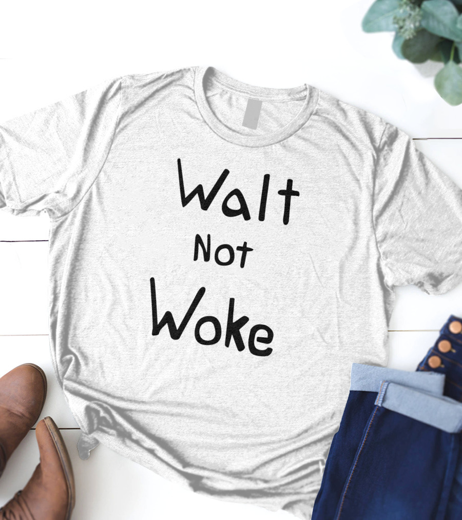 Dan Geffers Wearing Walt Not Woke At Disney T-Shirt