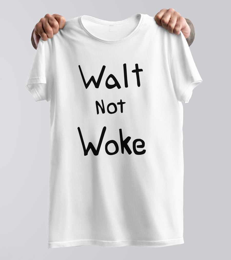 Dan Geffers Wearing Walt Not Woke At Disney T-Shirt