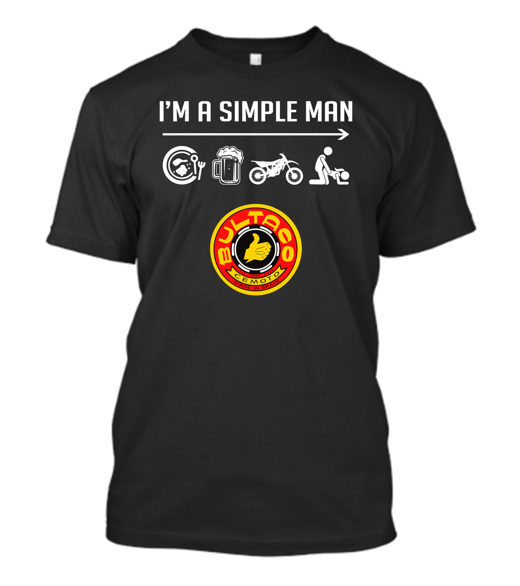 I'M A SIMPLE MAN BULTACO CEMOTO MADE IN SPAIN T-Shirt
