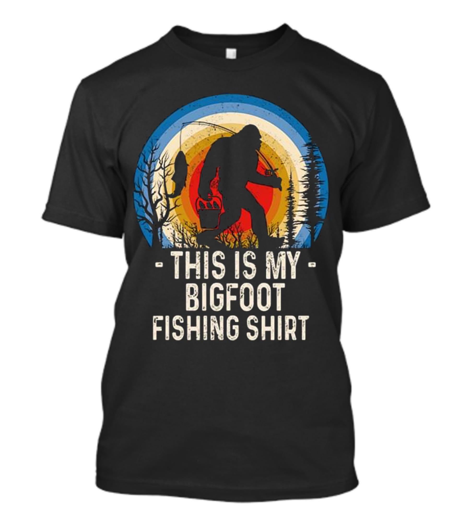 This Is My Bigfoot Fishing T-Shirt