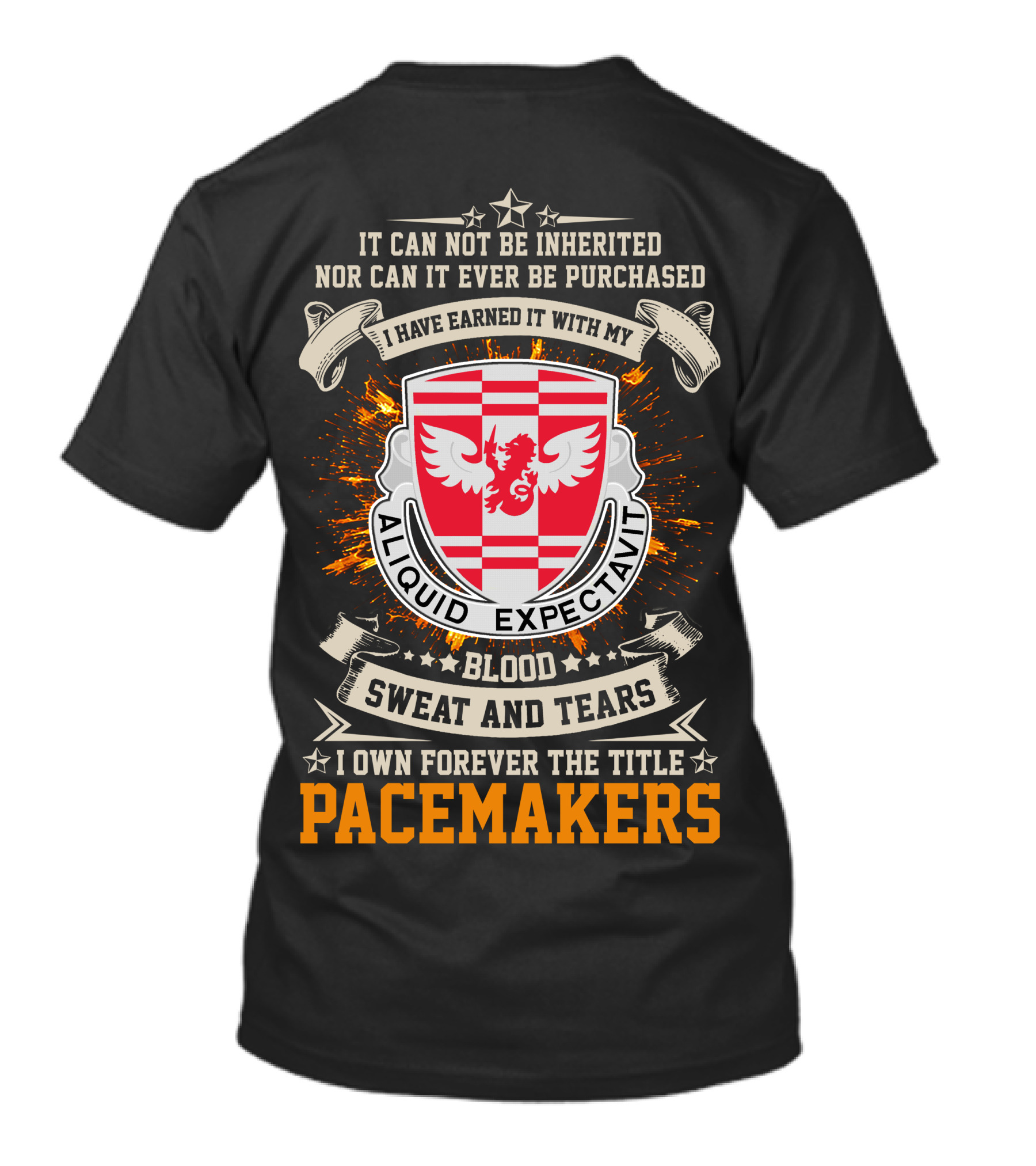 864Th Engineer Battalion Pacemakers Blood Sweat And Tears Aliquid Expectavi T-Shirt