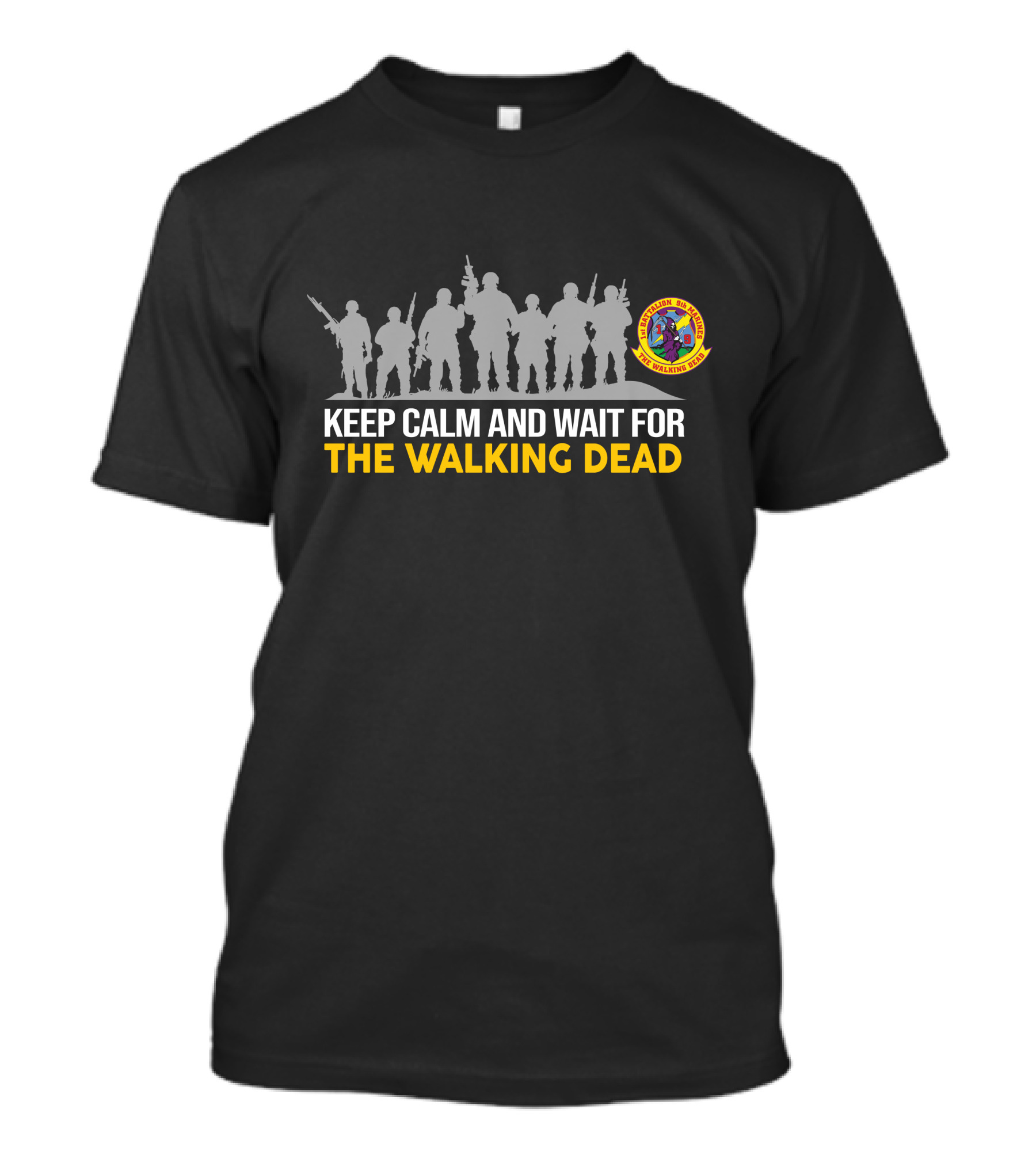 1St BattalionTh Marines Keep Calm And Wait For The Walking Dead T-Shirt