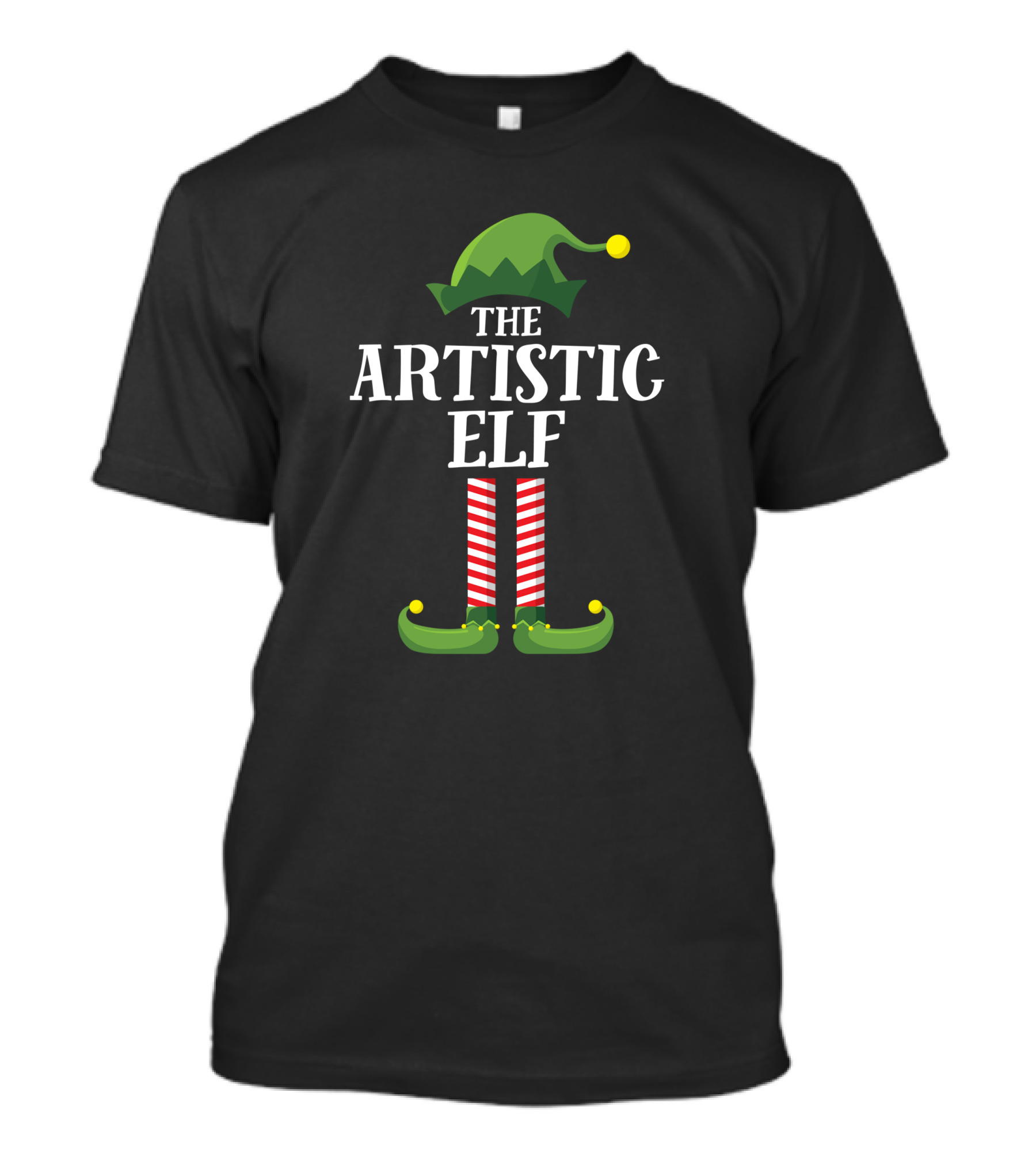 The Artistic Elf Matching Family Christmas Party T-Shirt