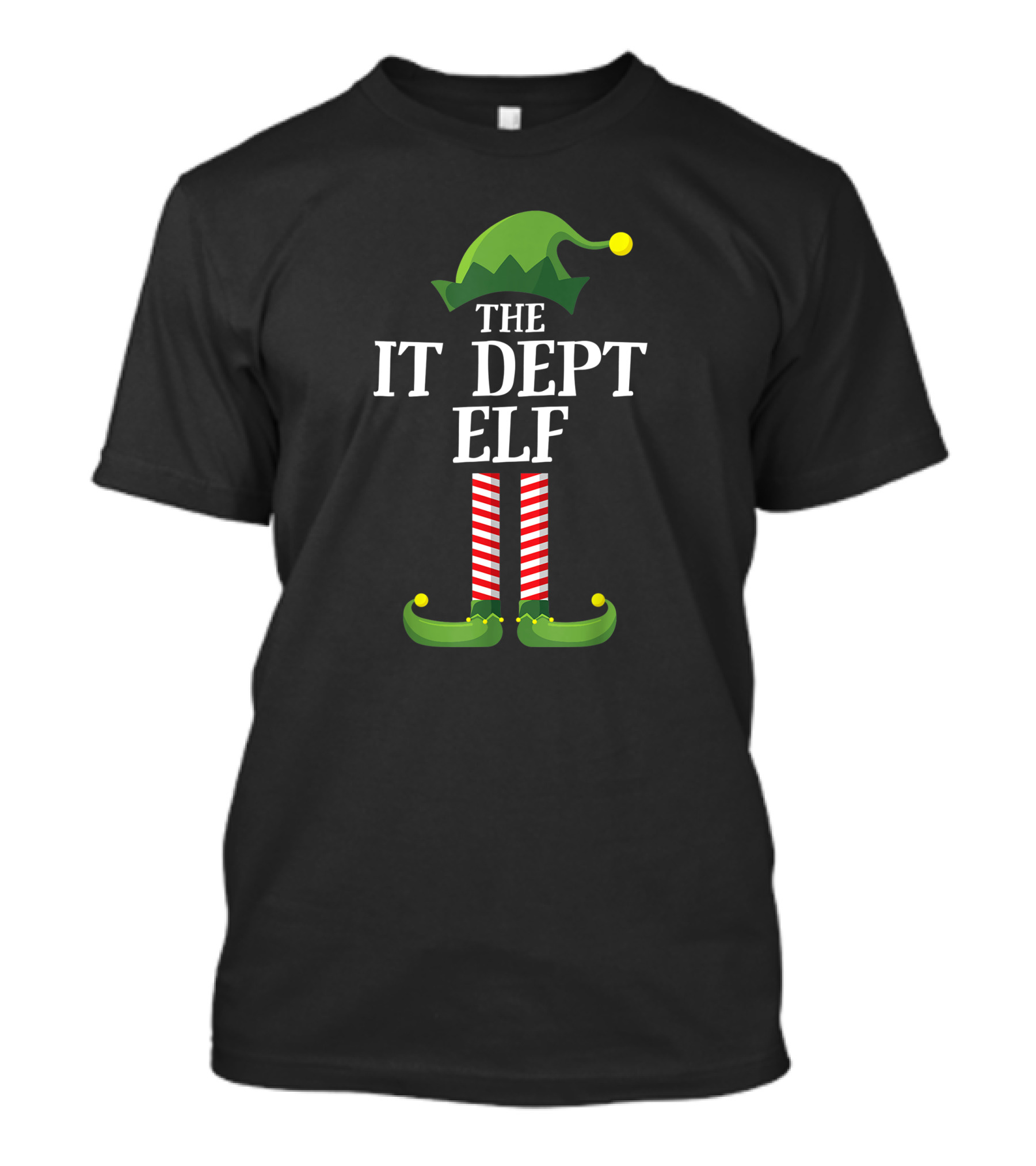 The IT Dept Elf Matching Family Group Christmas Party T-Shirt