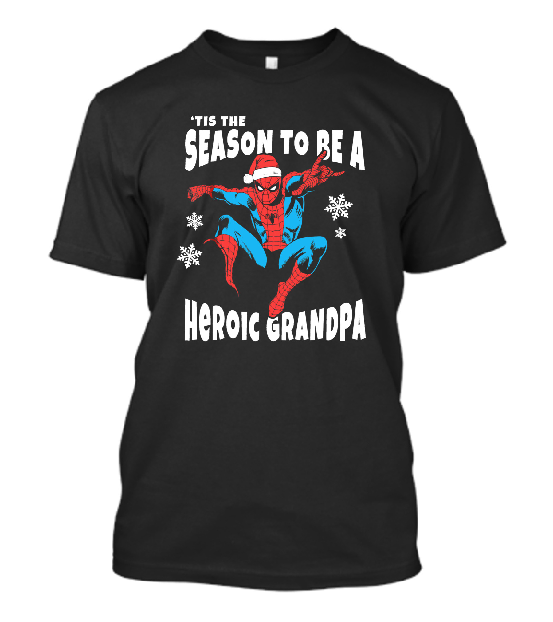 Marvel Spider-Man 'Tis The Season To Be A Heroic Grandpa T-Shirt