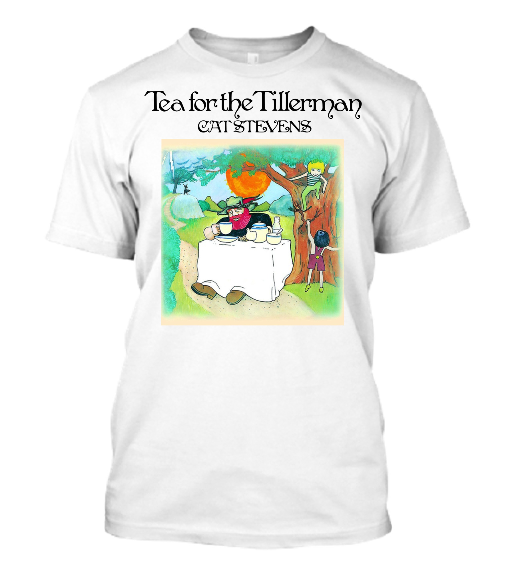 Tea For The Tillerman Cat Stevens Music Legend Men's White T-Shirt