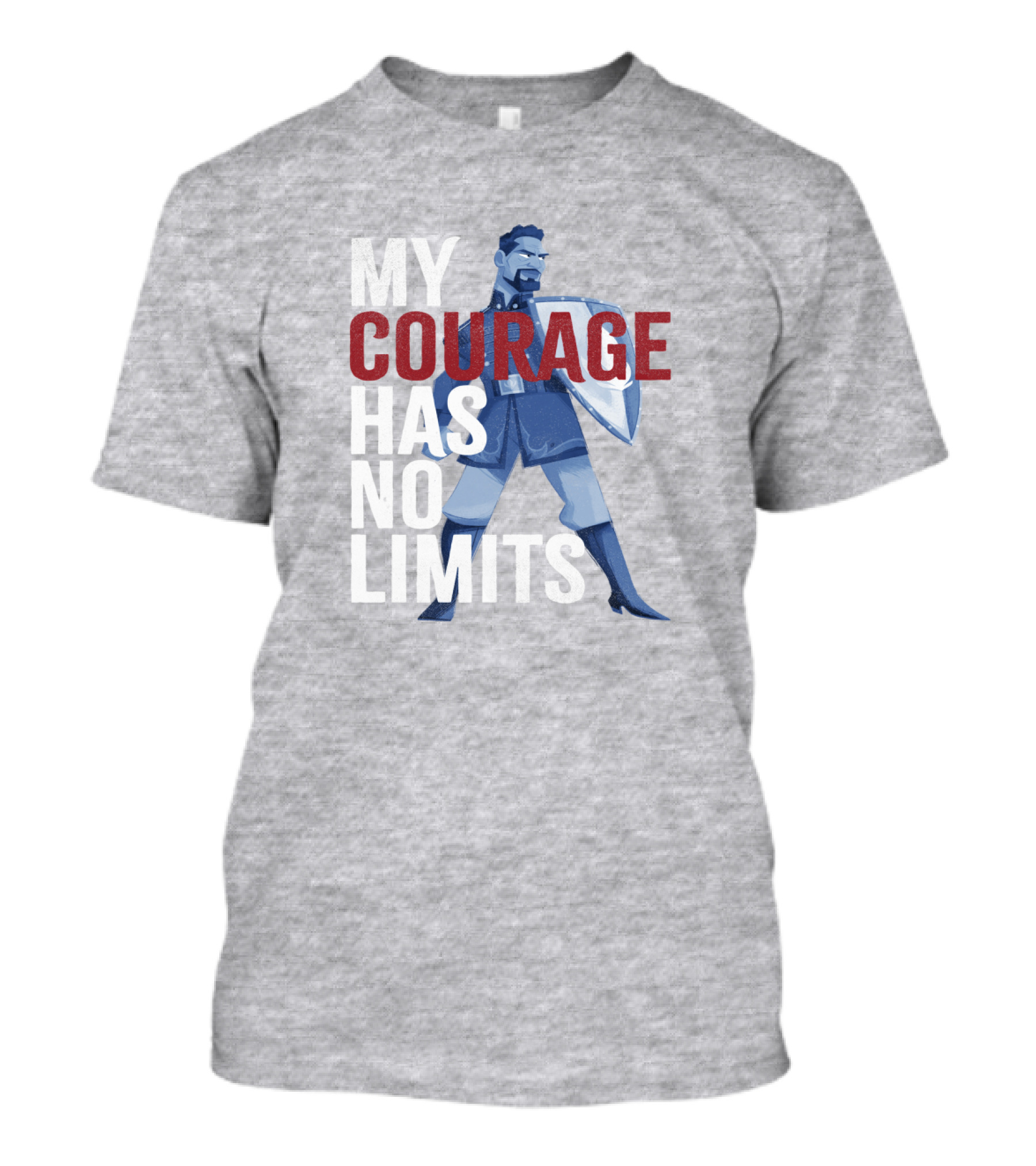 Frozen 2 Matthias My Courage Has No Limits Bold Blue Character T-Shirt