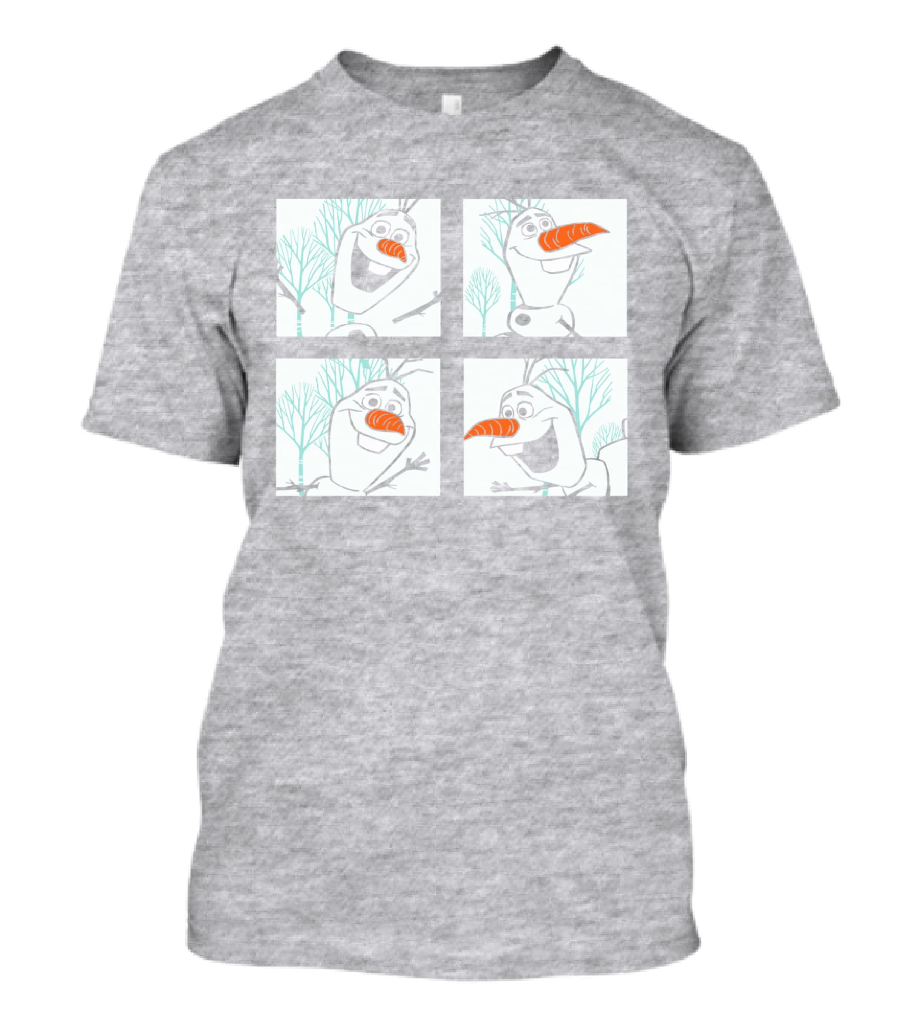 Frozen 2 Olaf Character Panels Winter Scenes T-Shirt