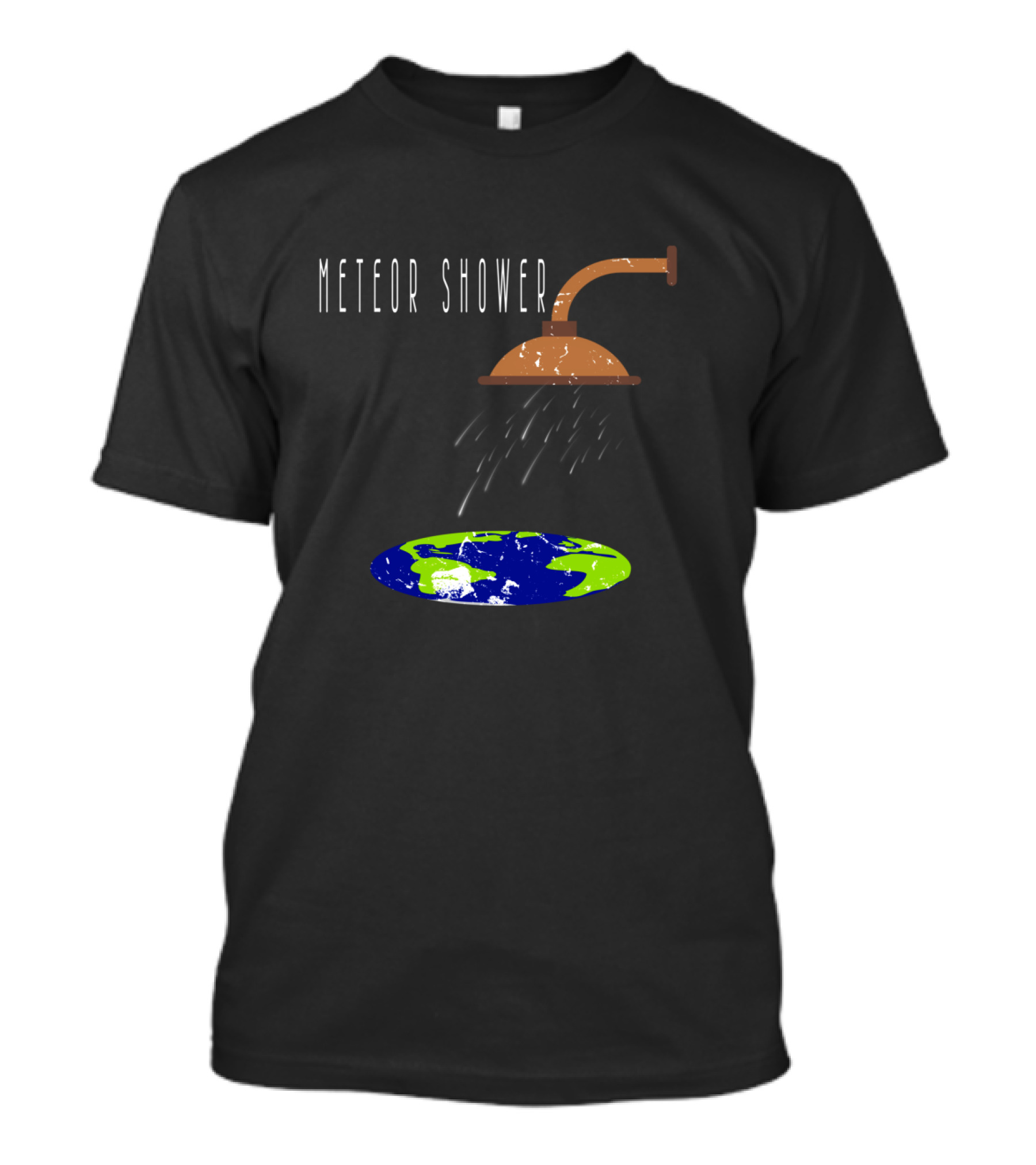 Meteor Shower Earth Showerhead Astronomy Humor T-Shirt