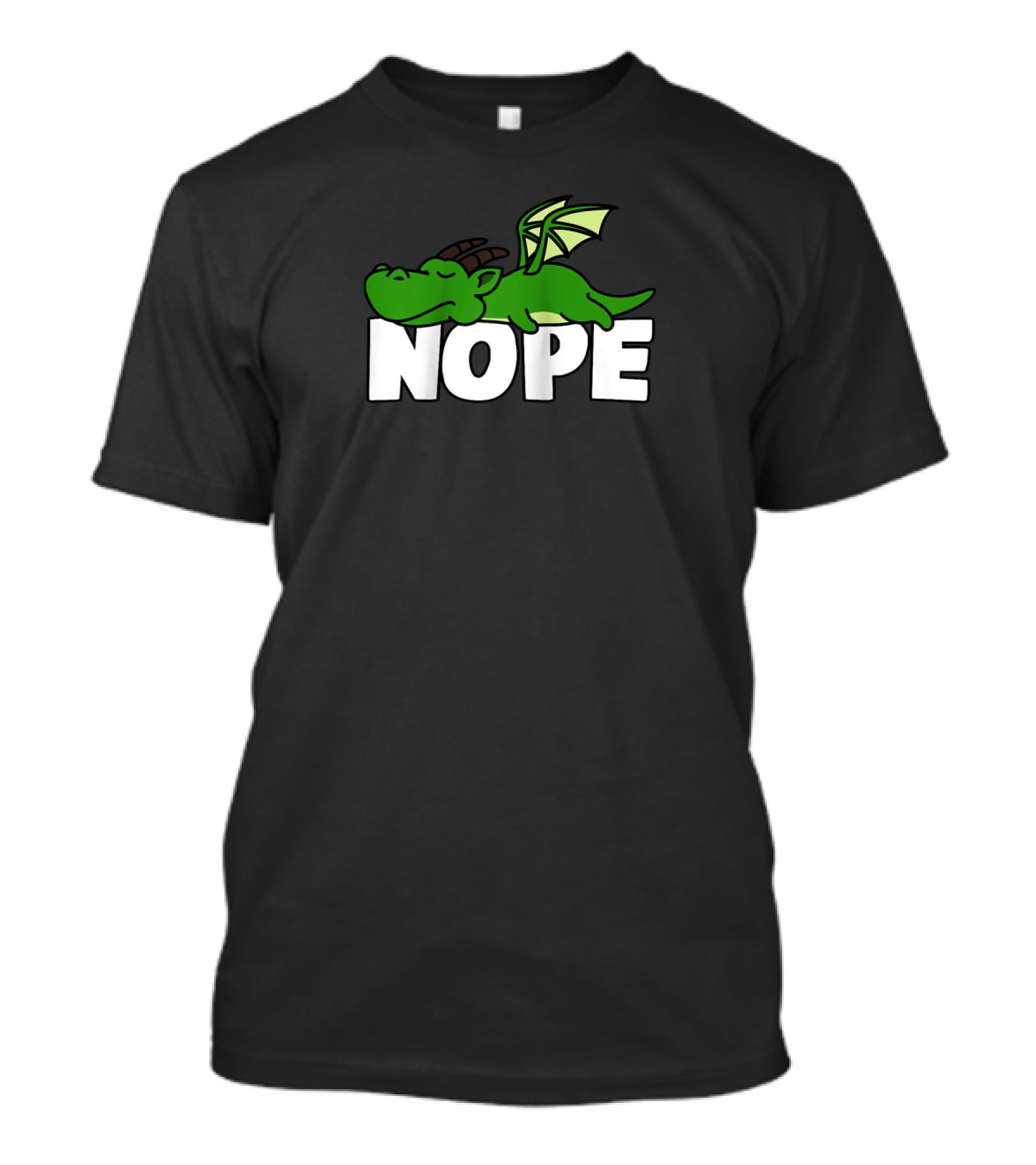 Napping Nope Lazy Dragon Funny Lover Fan T-Shirt