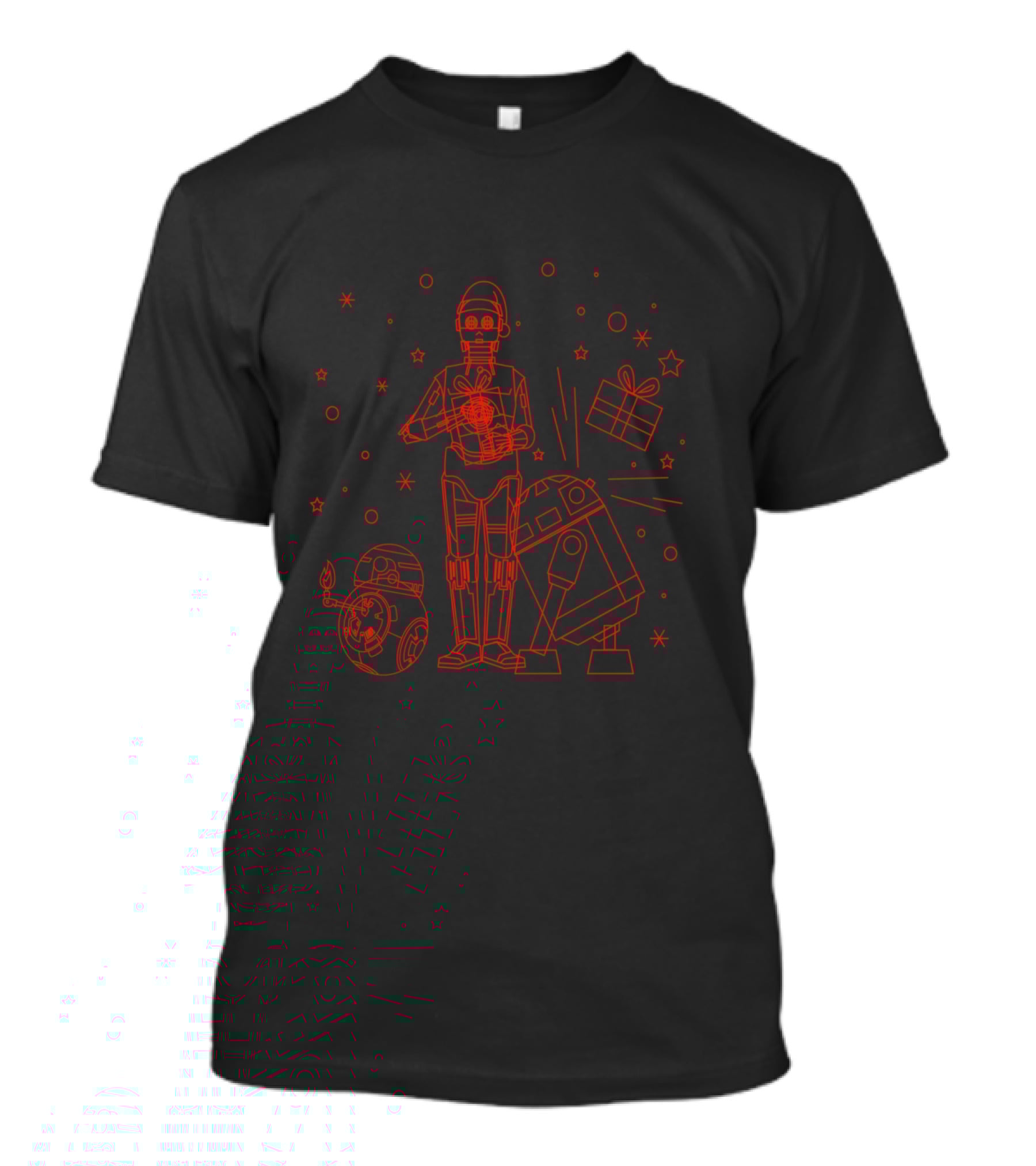 Star Wars Christmas Party C-3PO R2-D2 BB-8 Holiday T-Shirt