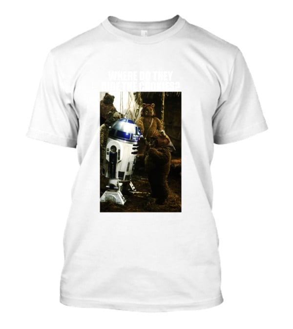 Star Wars R2 D2 Where Do They Hide The Cookies Ewoks T-Shirt