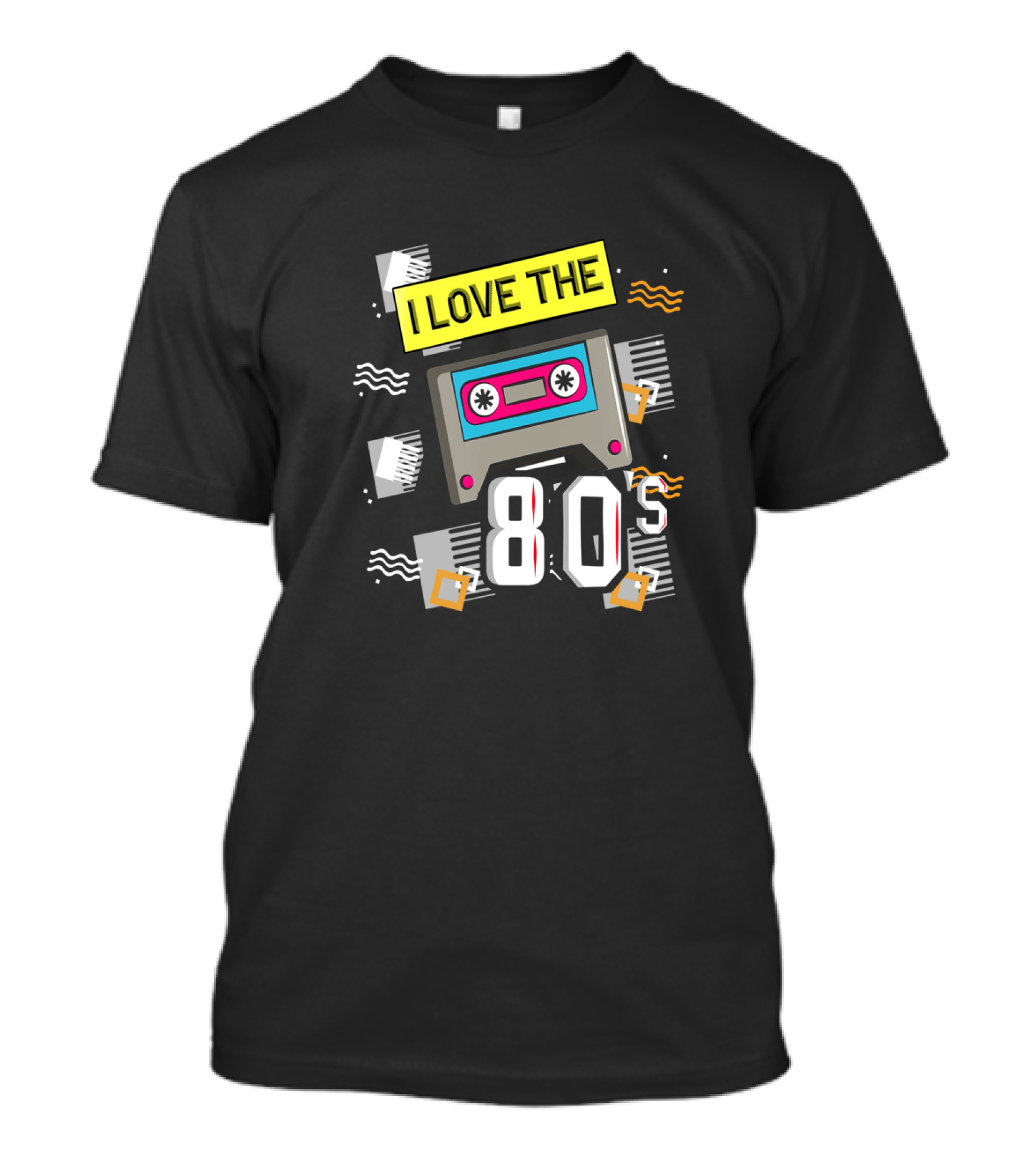 I Love The 80's Cassette Tape Retro Vibe T-Shirt