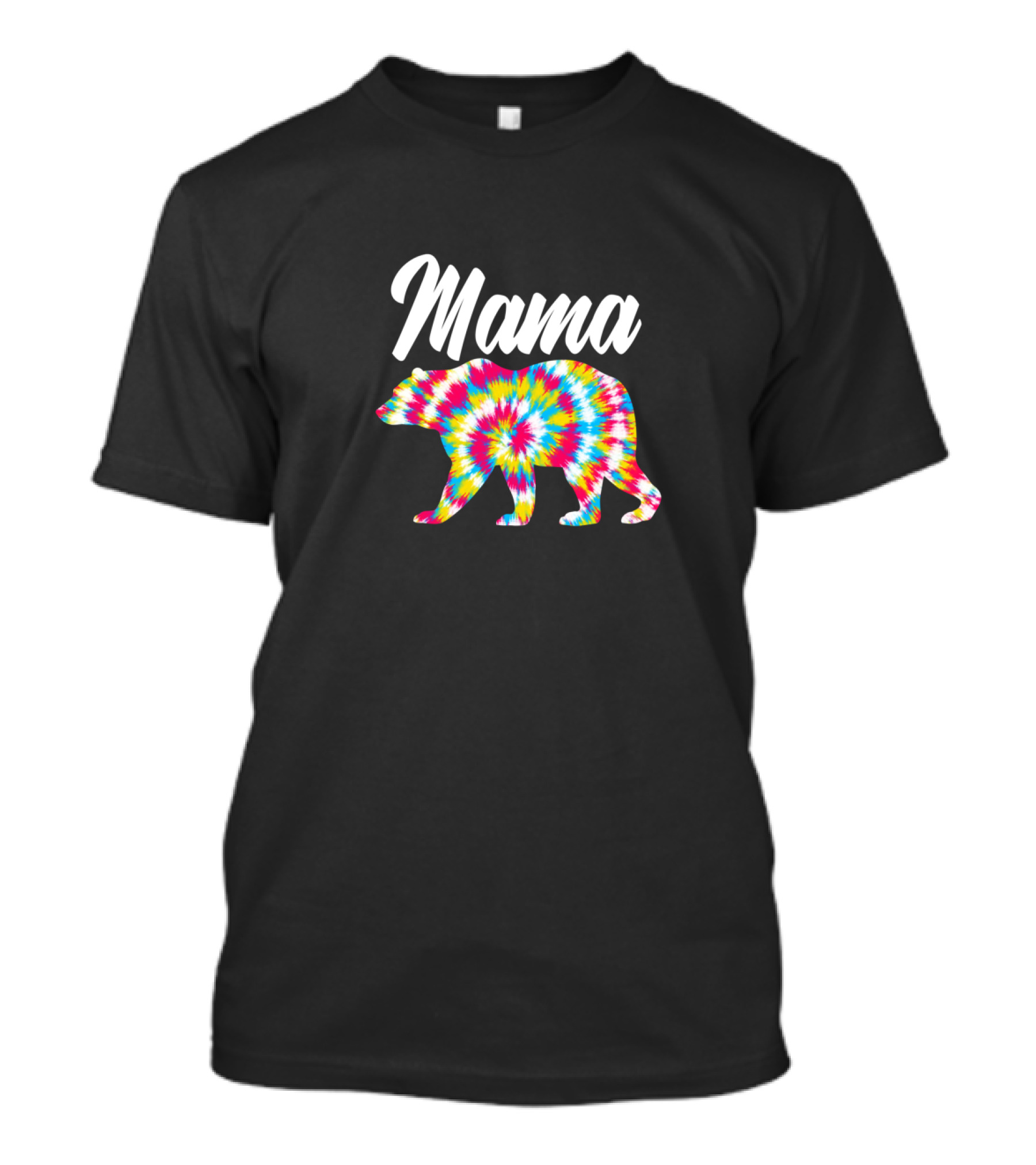 Mama Bear Tie Dye 90s Mom T-Shirt