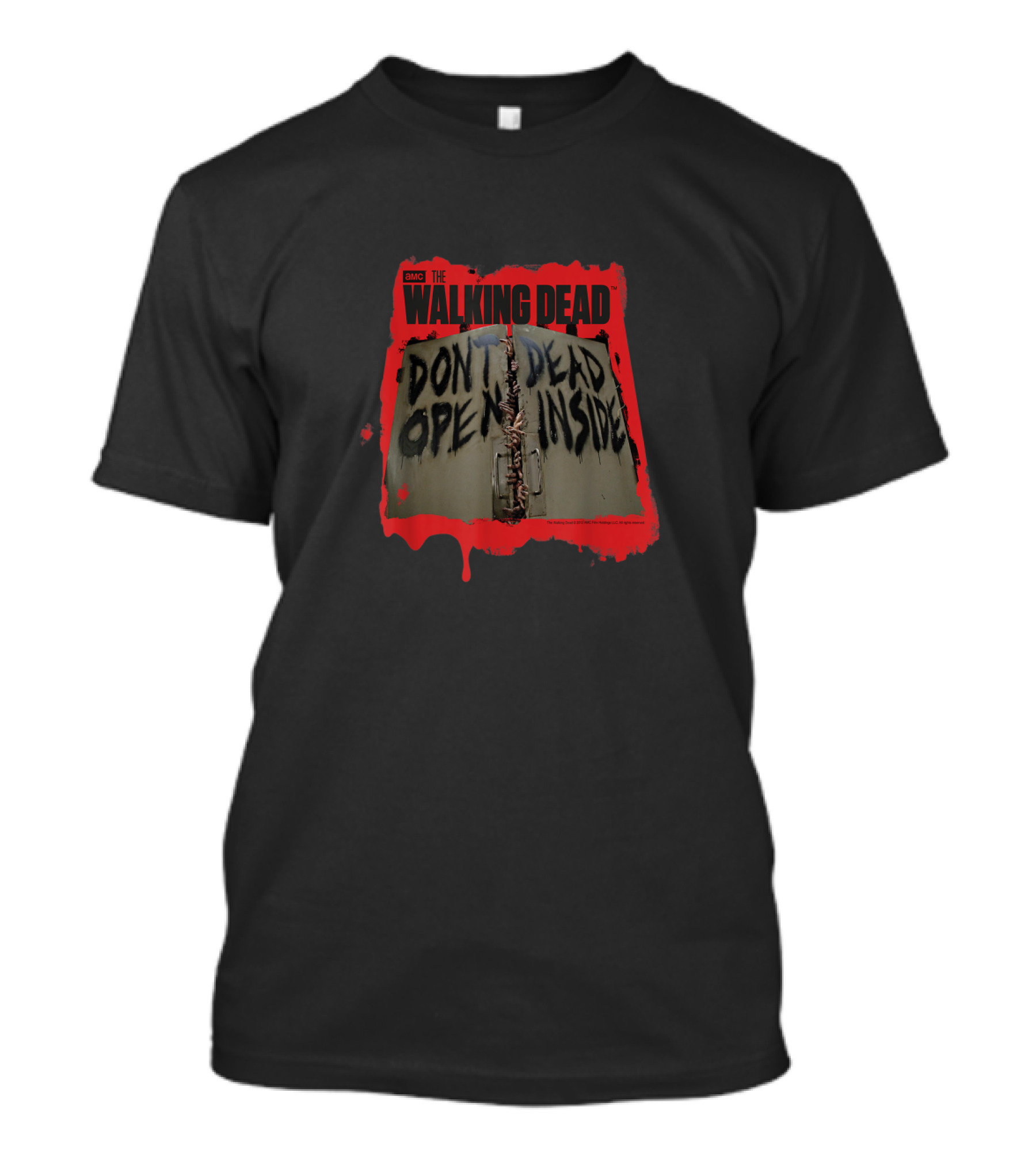 AMC The Walking Dead Don't Open Dead Inside Warning Door T-Shirt