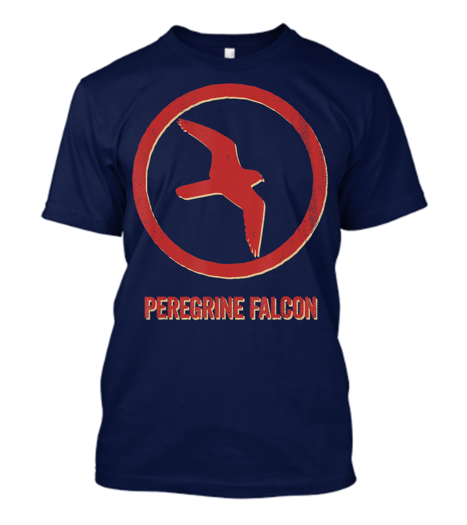 Peregrine Falcon Lover Vintage Style Animal Emblem T-Shirt