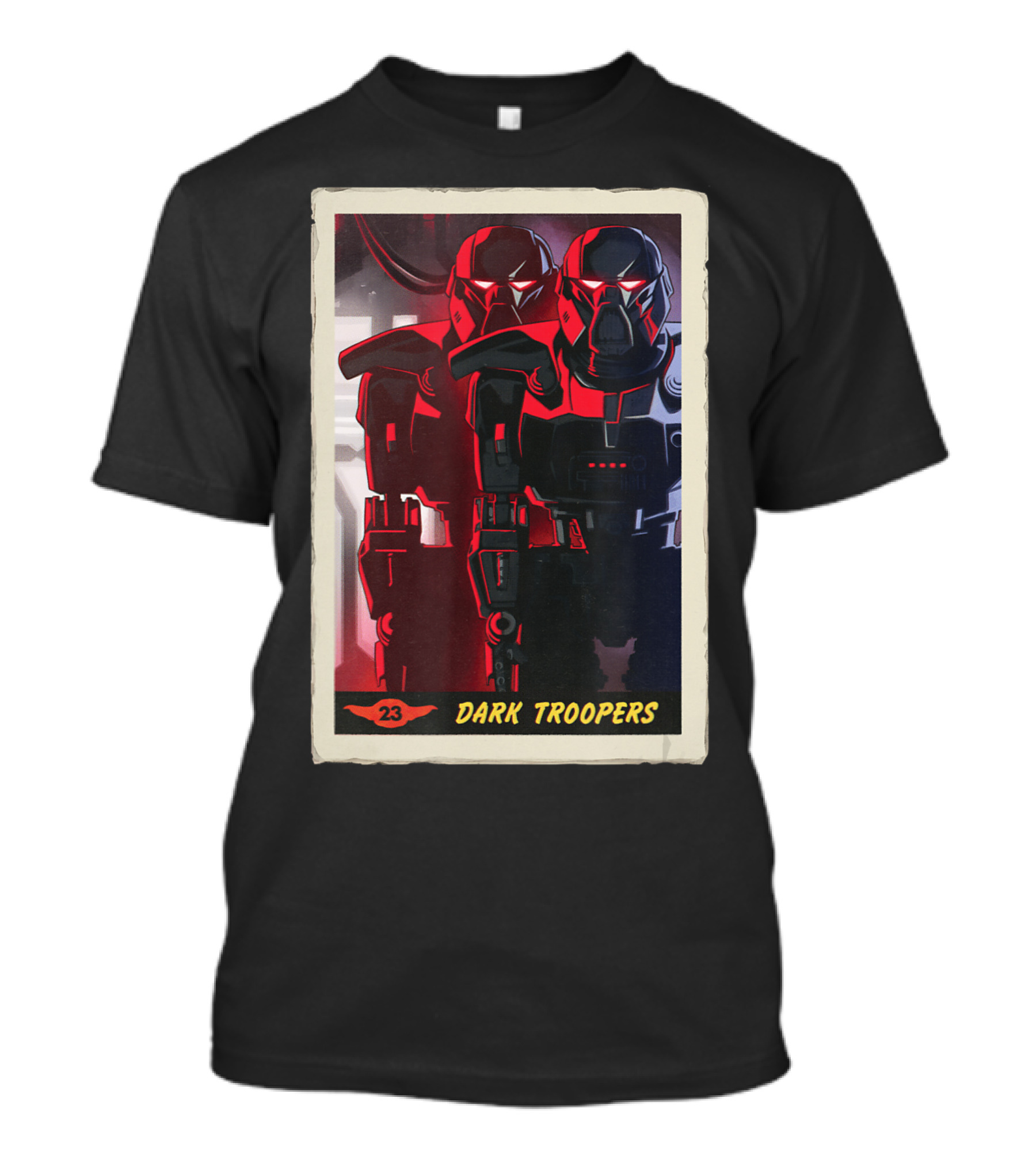 Star Wars The Mandalorian Dark Troopers Bounty Number 23 Trading Card T-Shirt