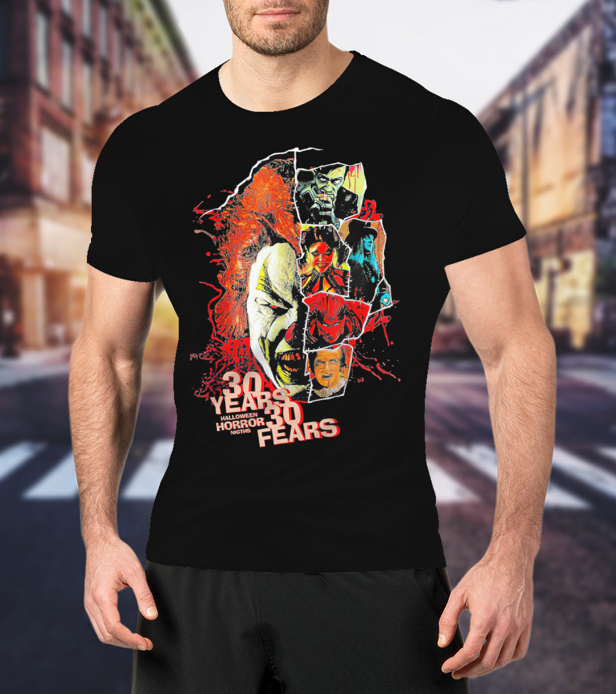 30 Years 30 Fears Halloween Horror Nights Universal Orlando T-Shirt