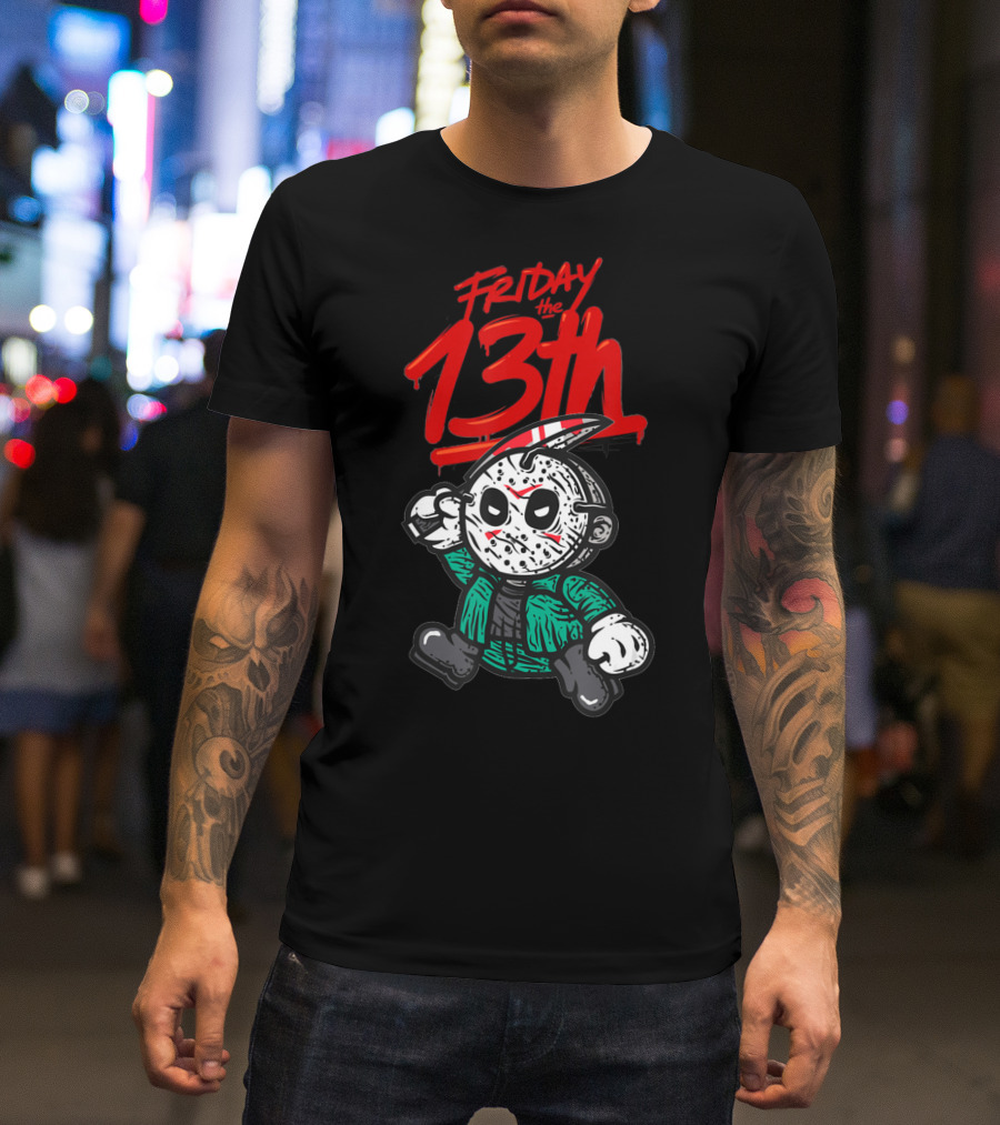 Friday The 13th Cute Baby Horror Characters Playing Horror T-Shirt