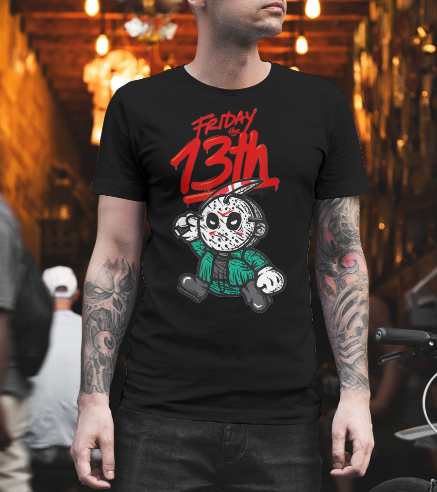 Friday The 13th Cute Baby Horror Characters Playing Horror T-Shirt