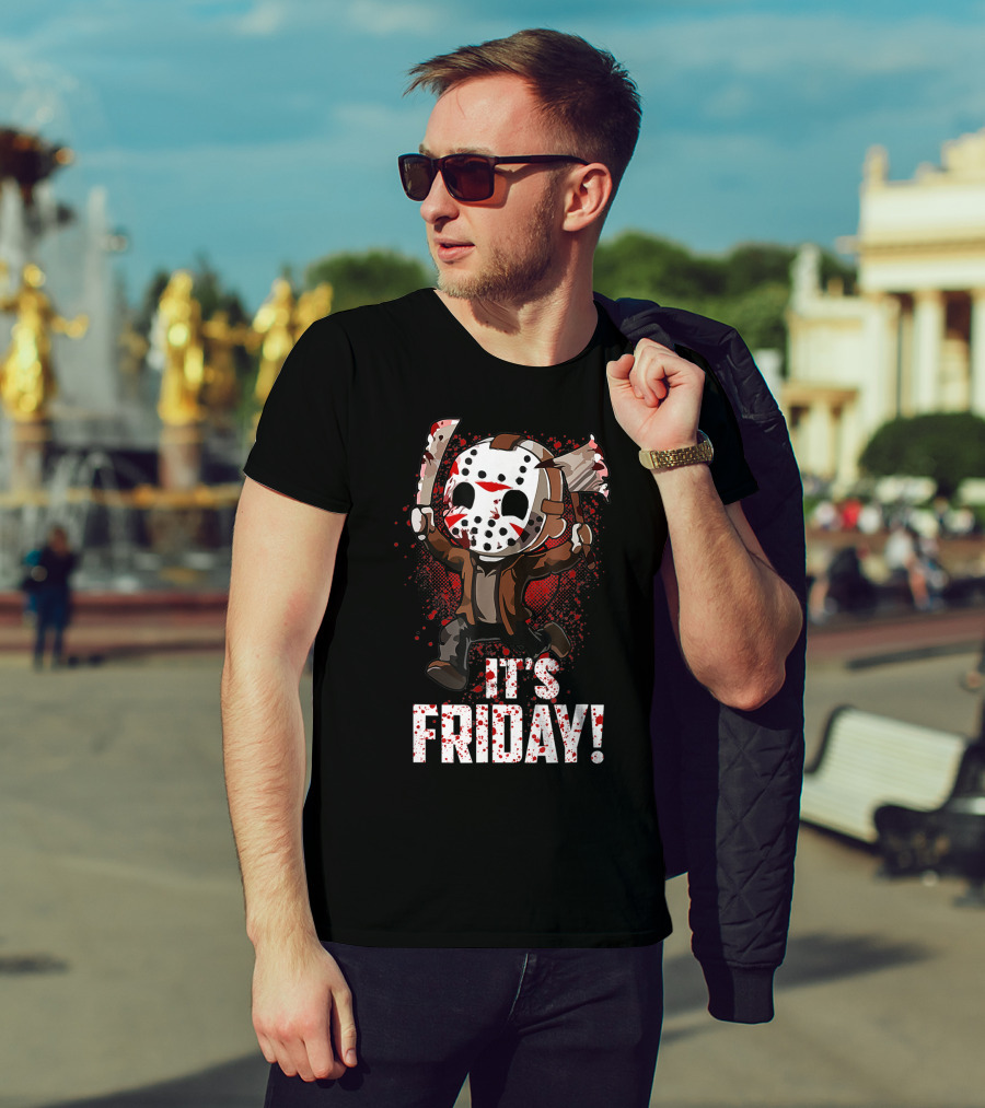 It's Friday 13th Funny Halloween Horror Movie Humor T-Shirt