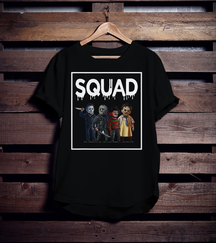 SQUAD Funny Halloween Costume Squad Horror T-Shirt