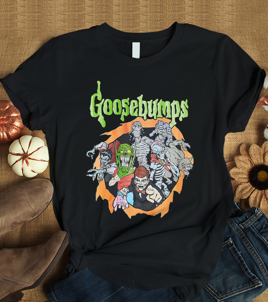 Goosebumps Monsters And Characters Frightening Horde Beware T-Shirt