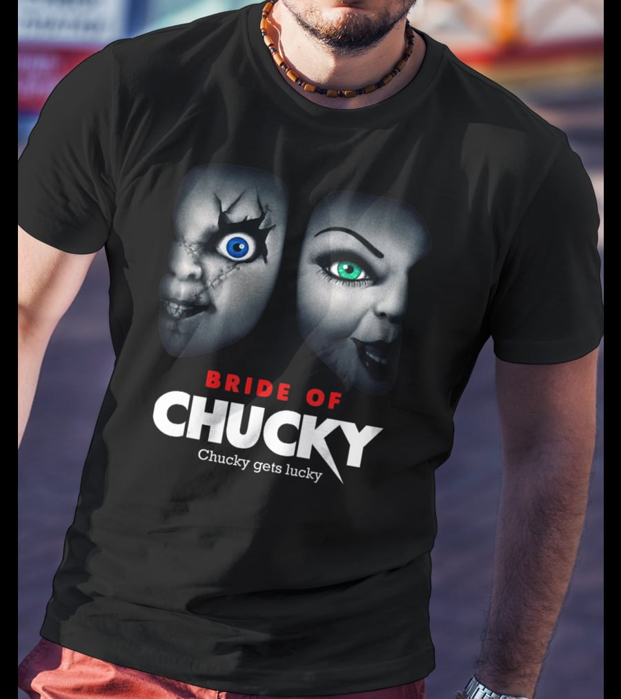 Bride Of Chucky Chucky Gets Lucky Halloween Scary Horror T-Shirt