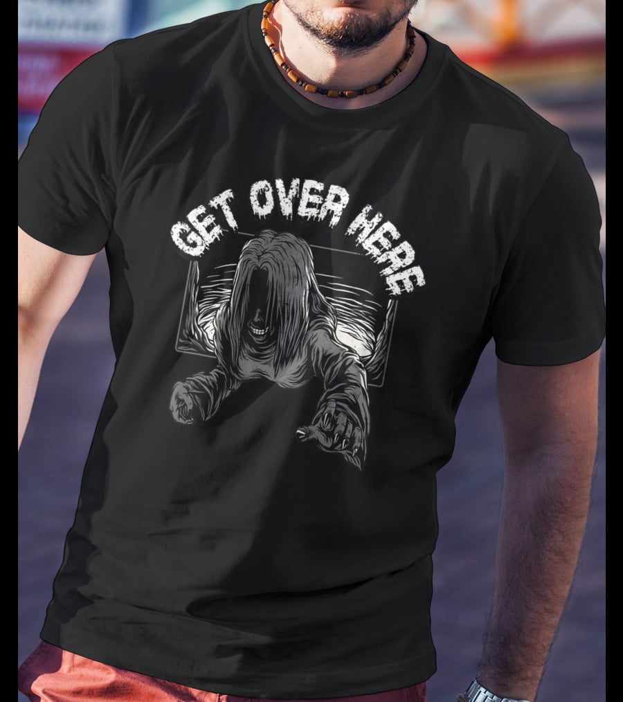 Get Over Here Creepy Horror Demon Girl T-Shirt