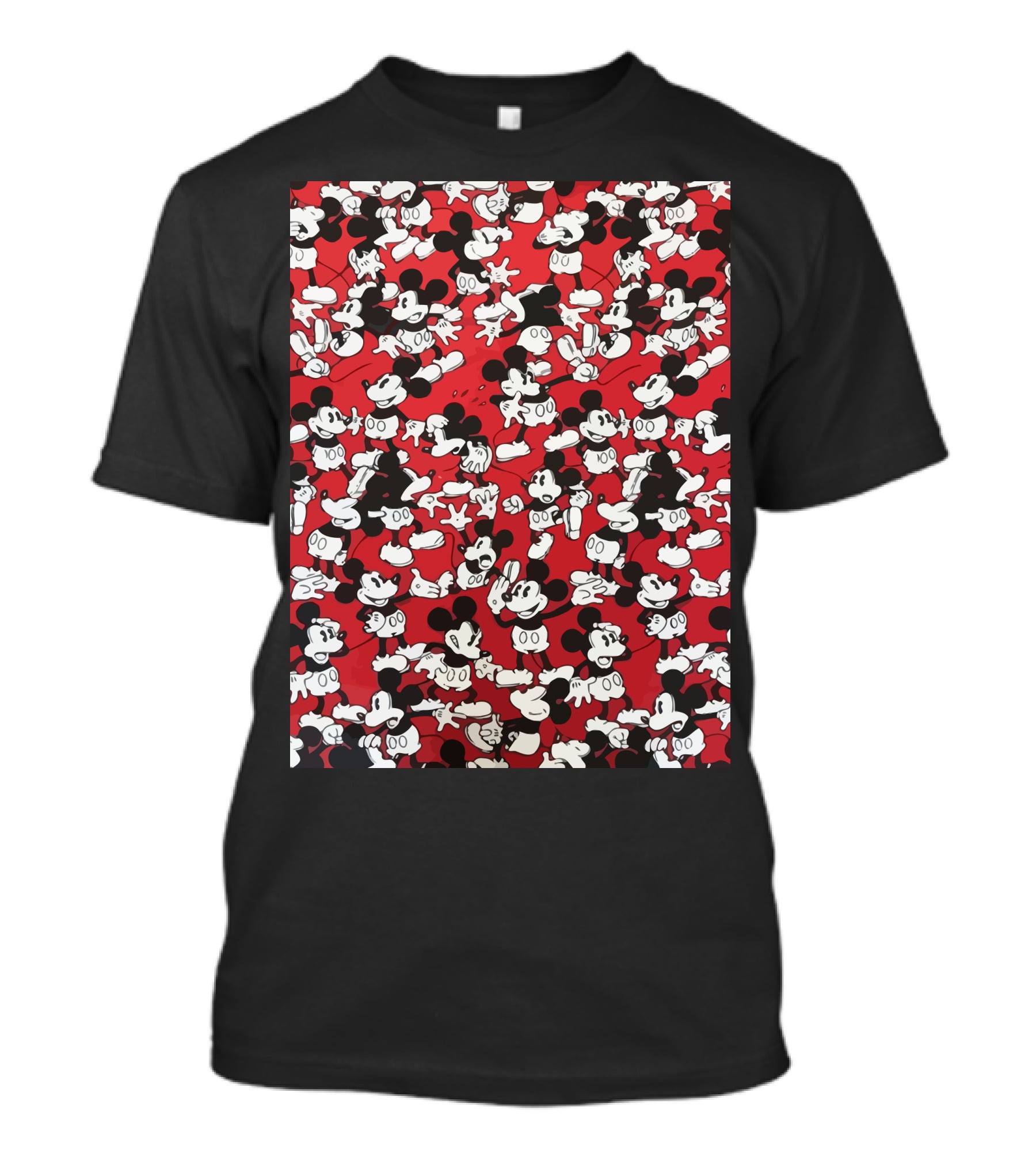 Mickey Mouse Classic Red And Black T-Shirt