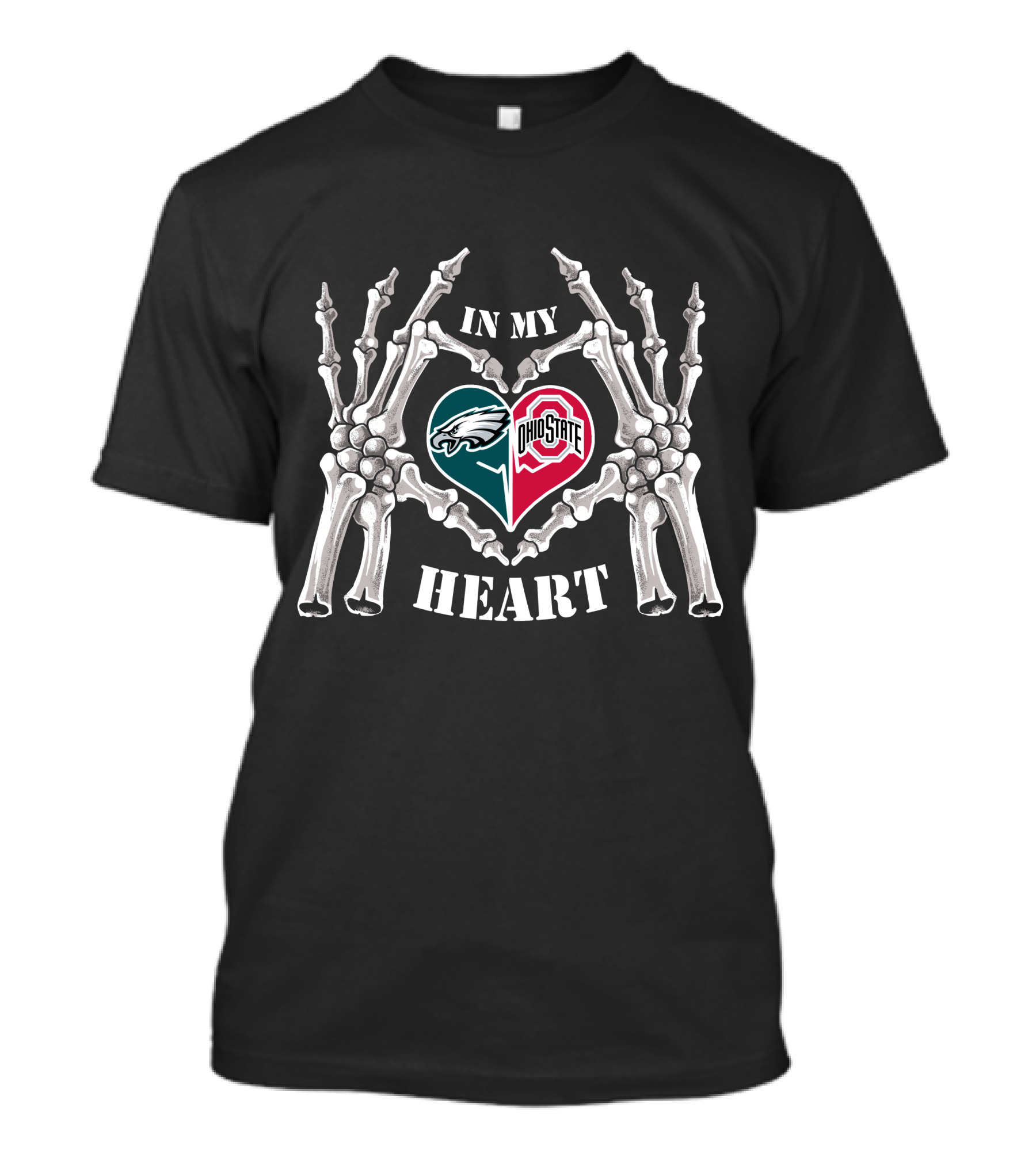 Philadelphia Eagles Ohio State Buckeyes In My Heart T-Shirt