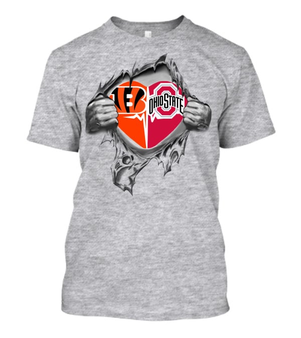 Cincinnati Bengals Ohio State Buckeyes Fan Mashup T-Shirt