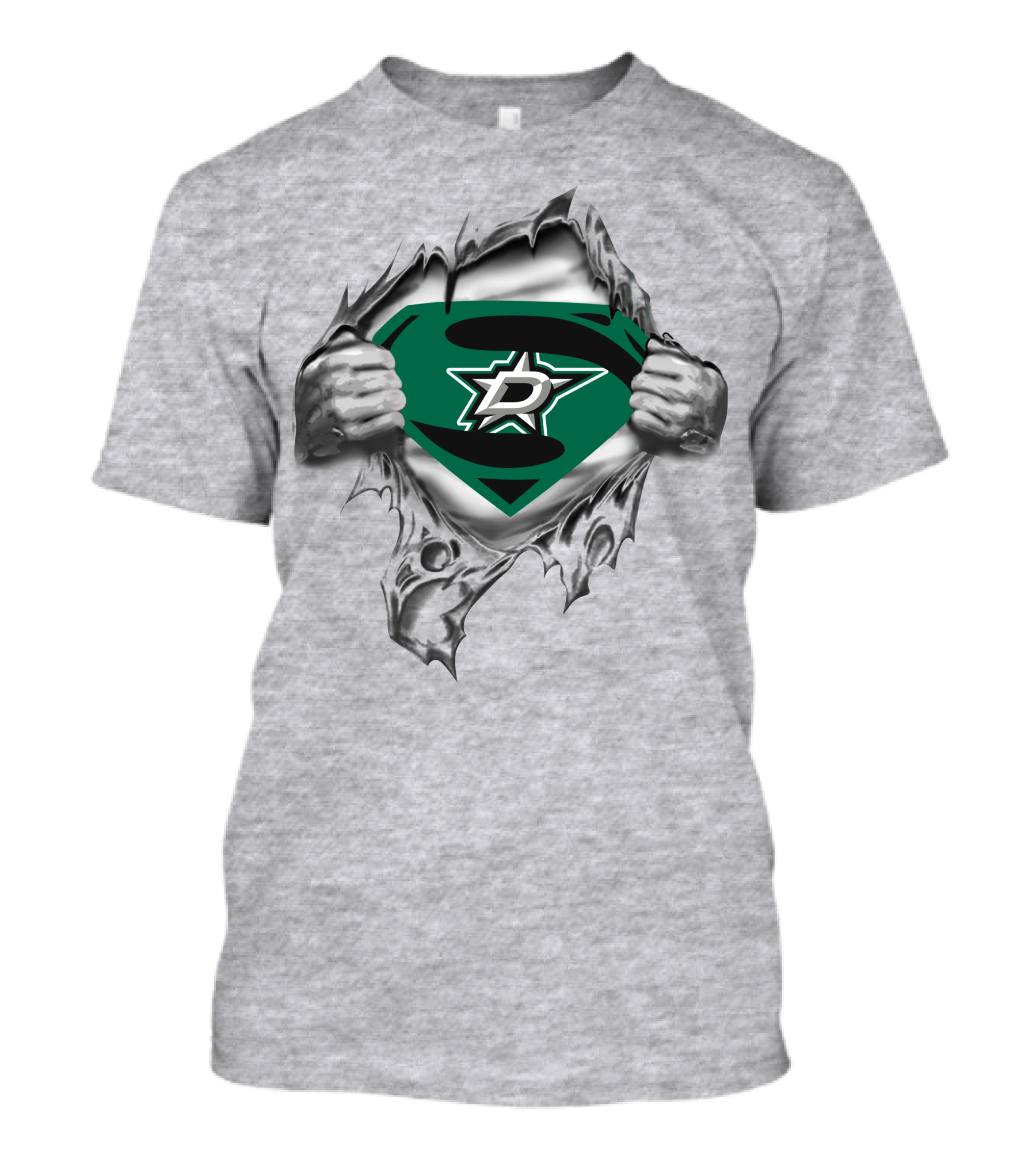 Dallas Stars Superman Logo Power Unleashed T-Shirt