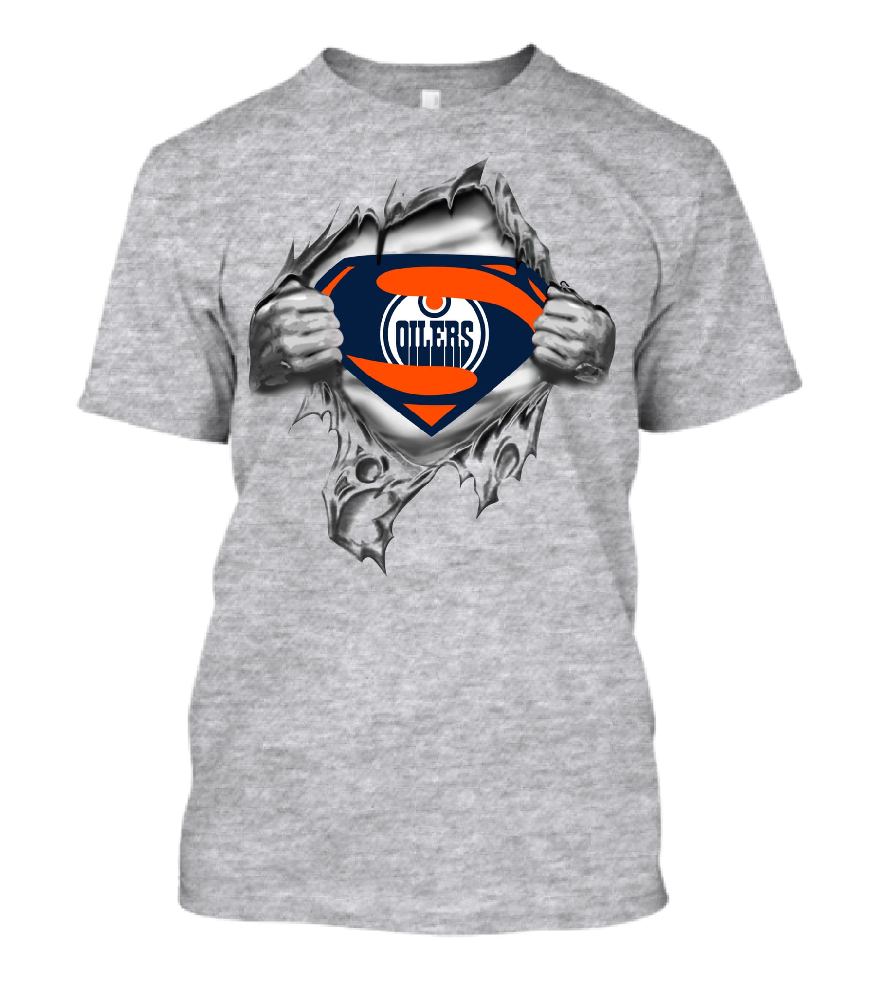 Edmonton Oilers Superman Logo Transformation T-Shirt