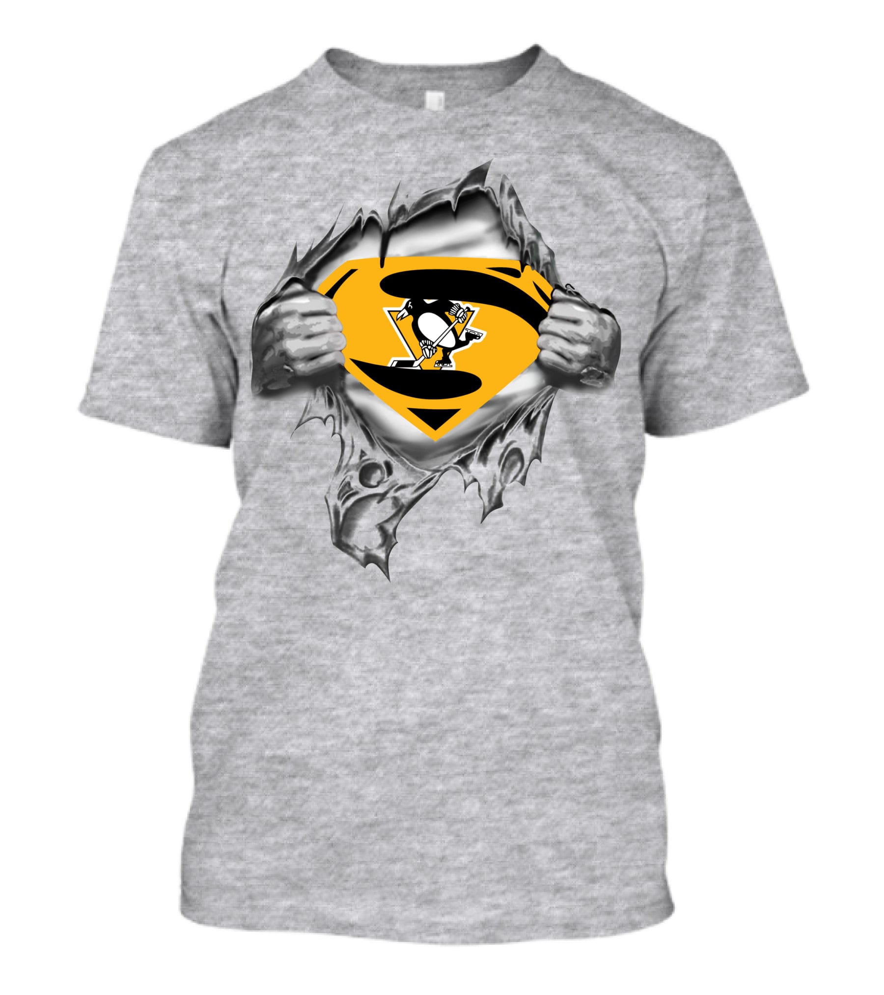 Pittsburgh Penguins Super Logo Symbol Breakthrough T-Shirt