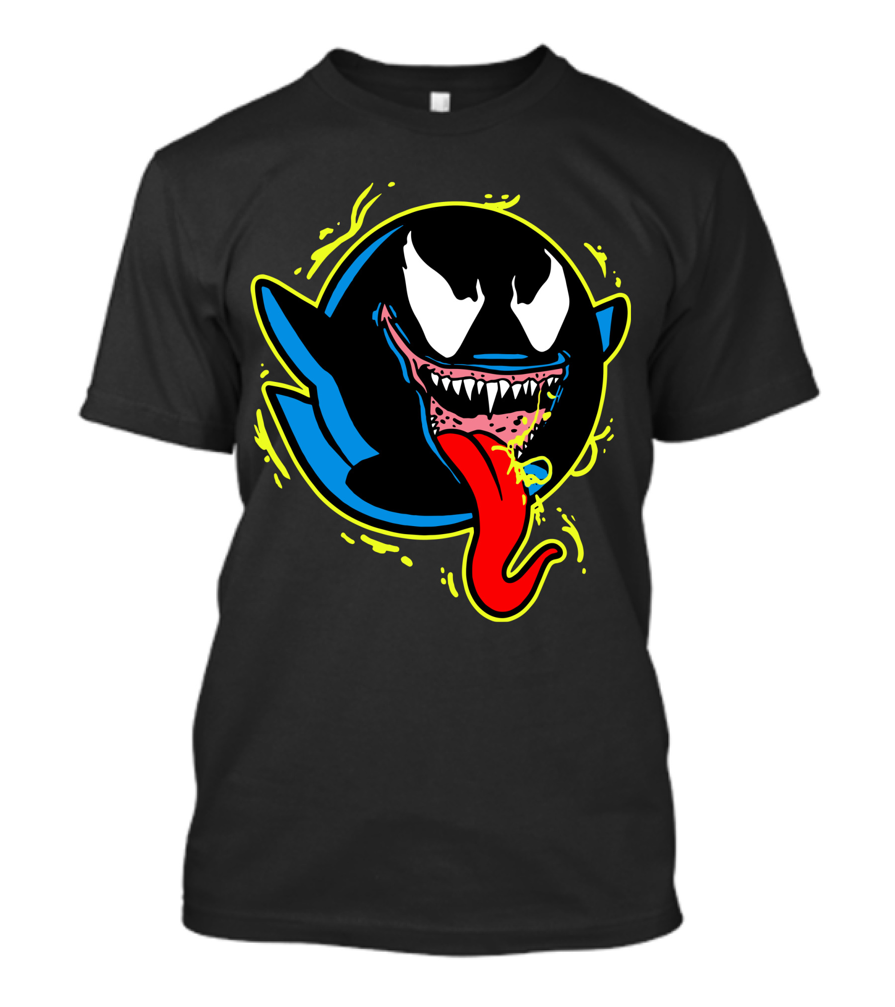 Ghost Boo Fusion Venom Face Halloween Mashup T-Shirt