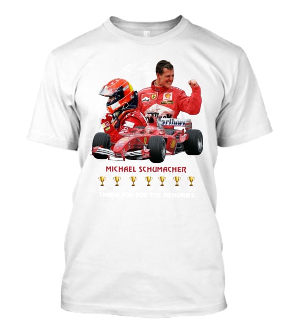Michael Schumacher Ferrari Racing Champion Thank You For The Memories T-Shirt