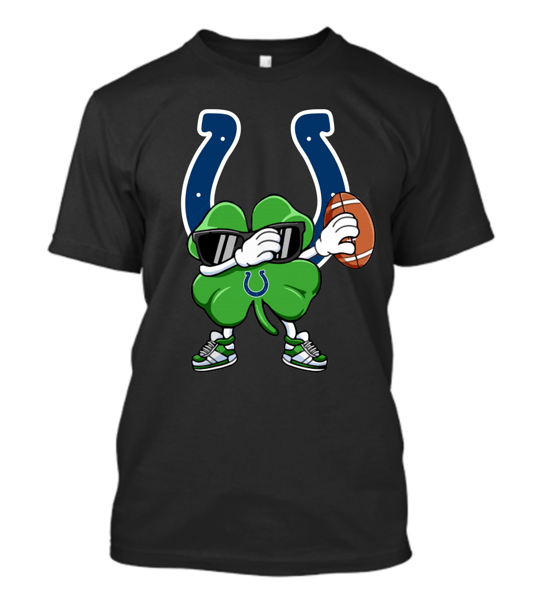 Indianapolis Colts Shamrock Football Mascot T-Shirt