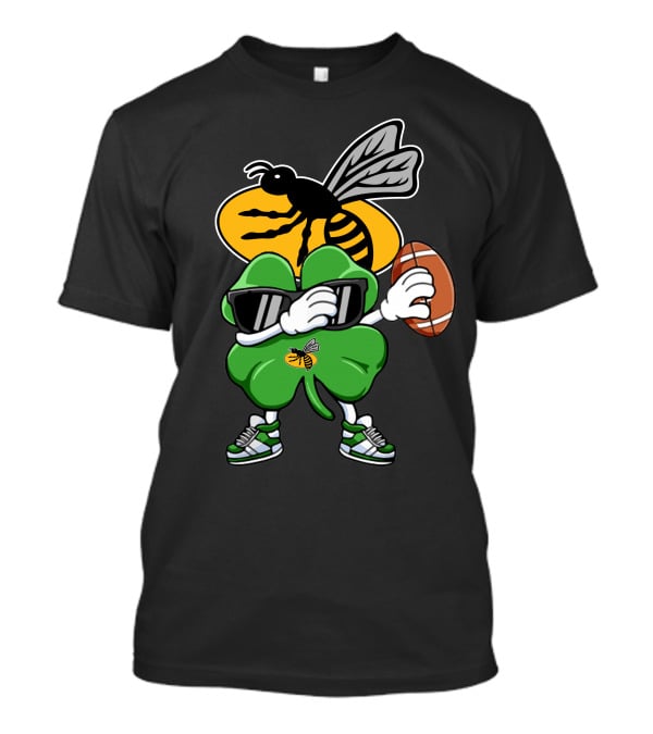 Wasps RFC Shamrock With Sunglasses And Football T-Shirt
