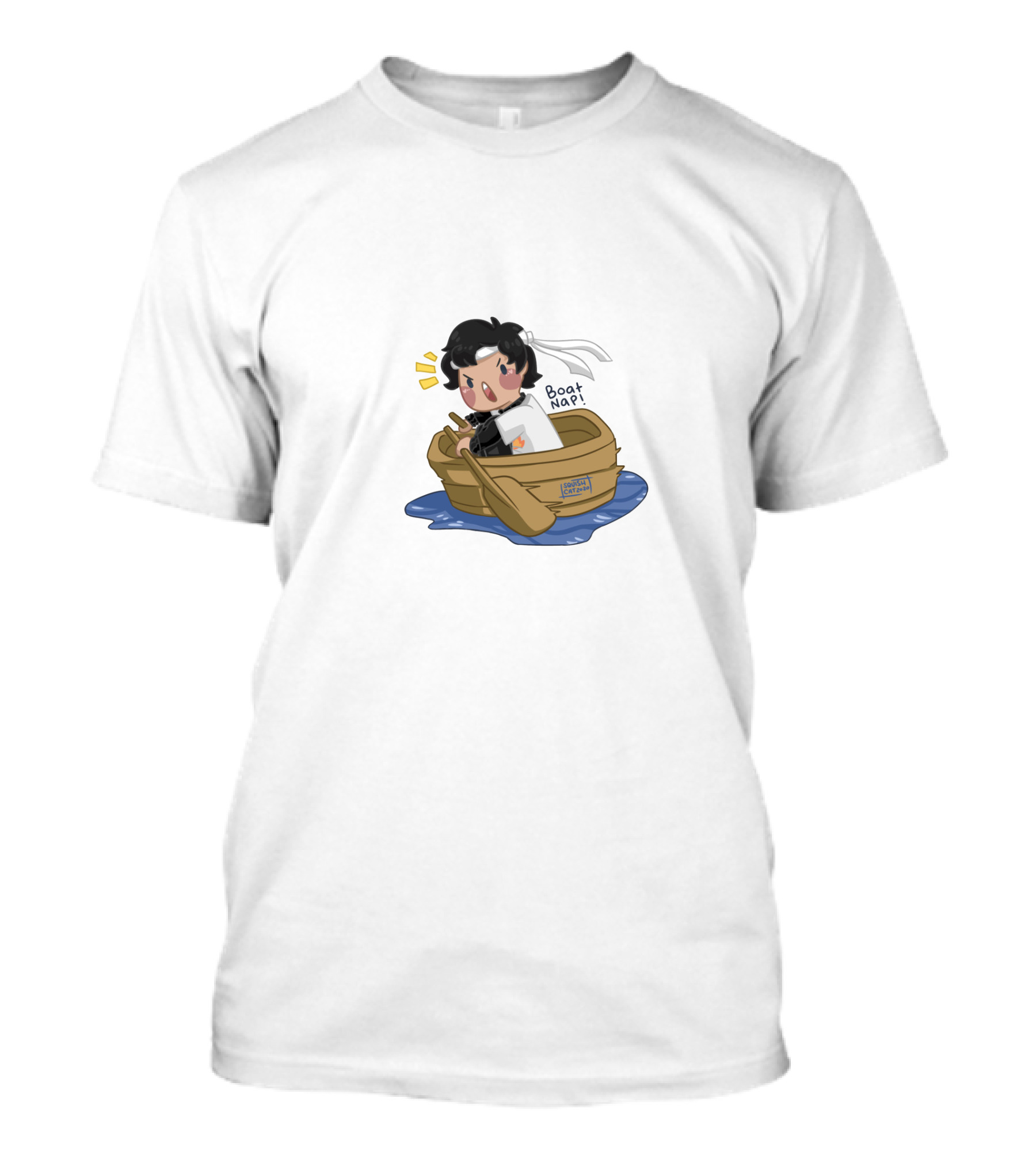 Sapnap Boatnap Cute Chibi Character In A Rowboat On Water T-Shirt