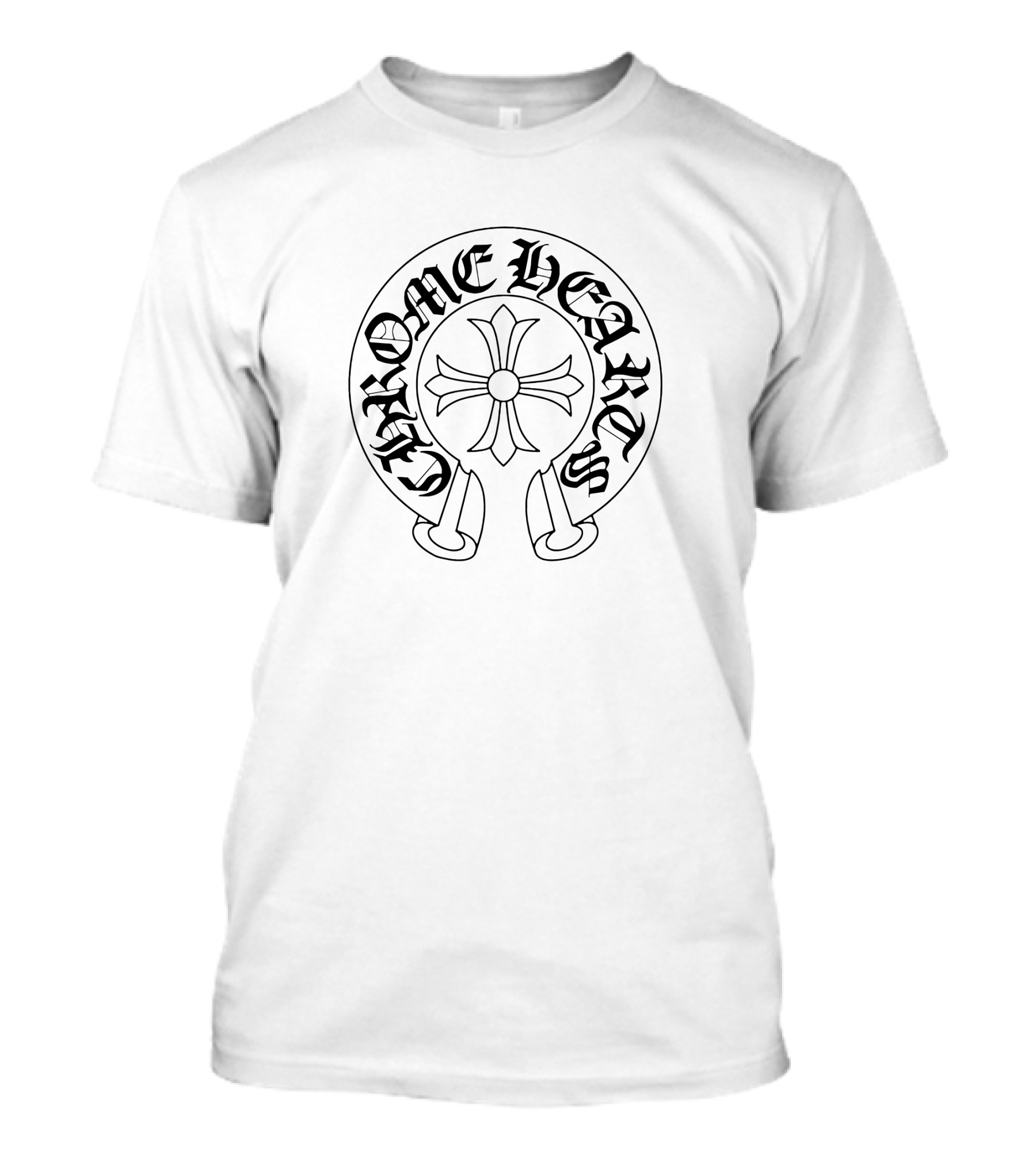 Chrome Hearts Gothic Logo Cross Iconic T-Shirt
