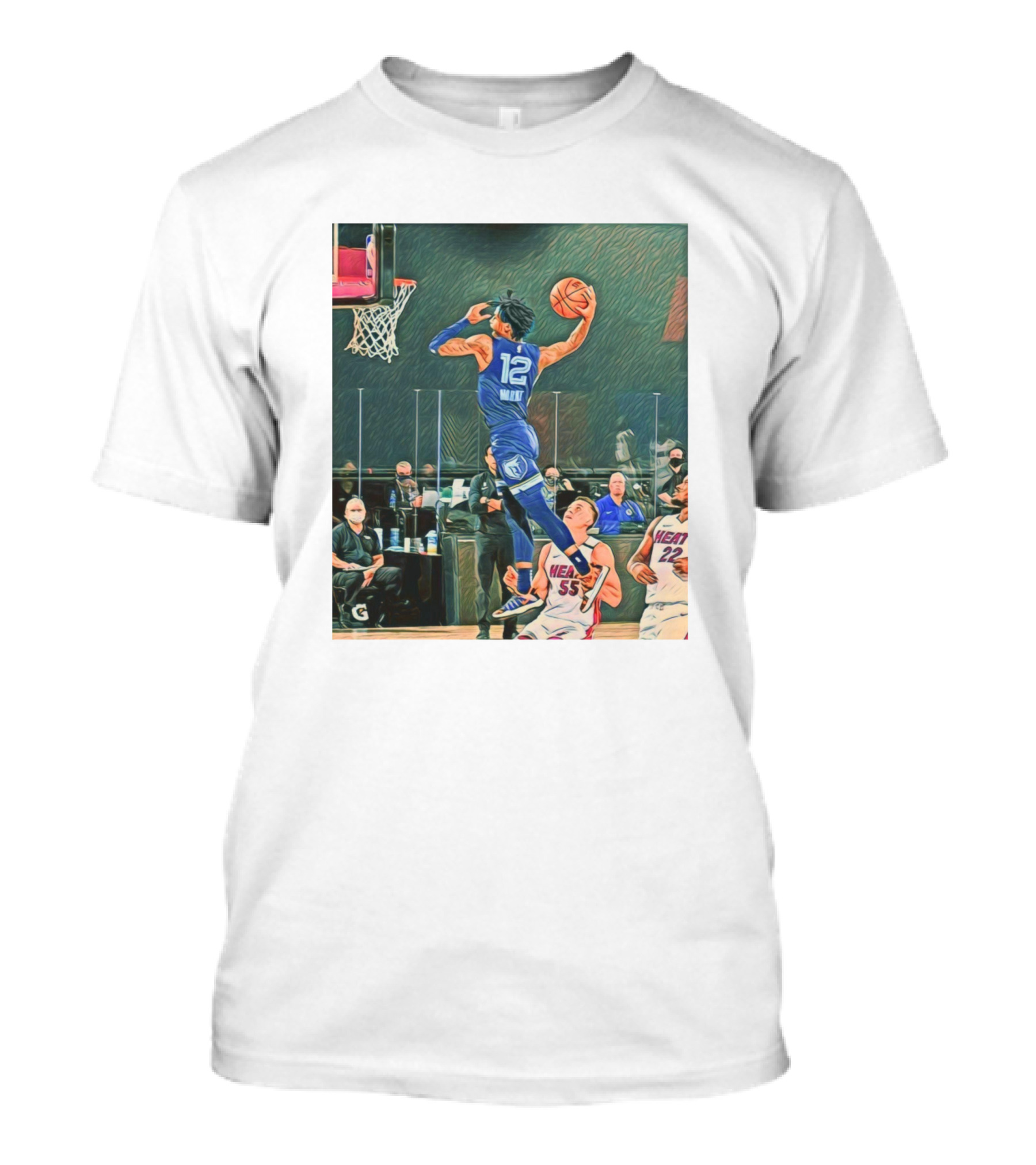 Ja Morant Dunk Over Miami Heat T-Shirt