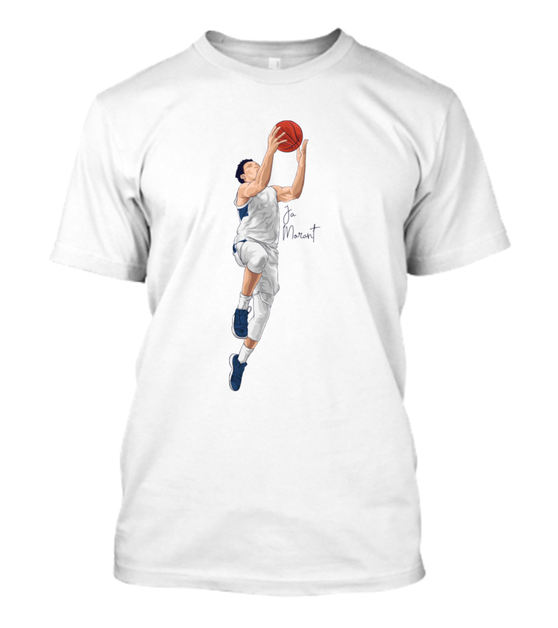 Ja Morant Jump Shot Basketball Player T-Shirt